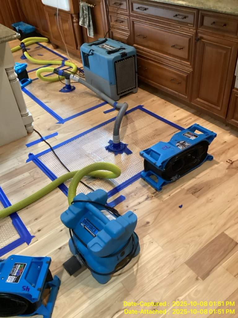 Water Damage in Kitchen by Newhouse Restoration