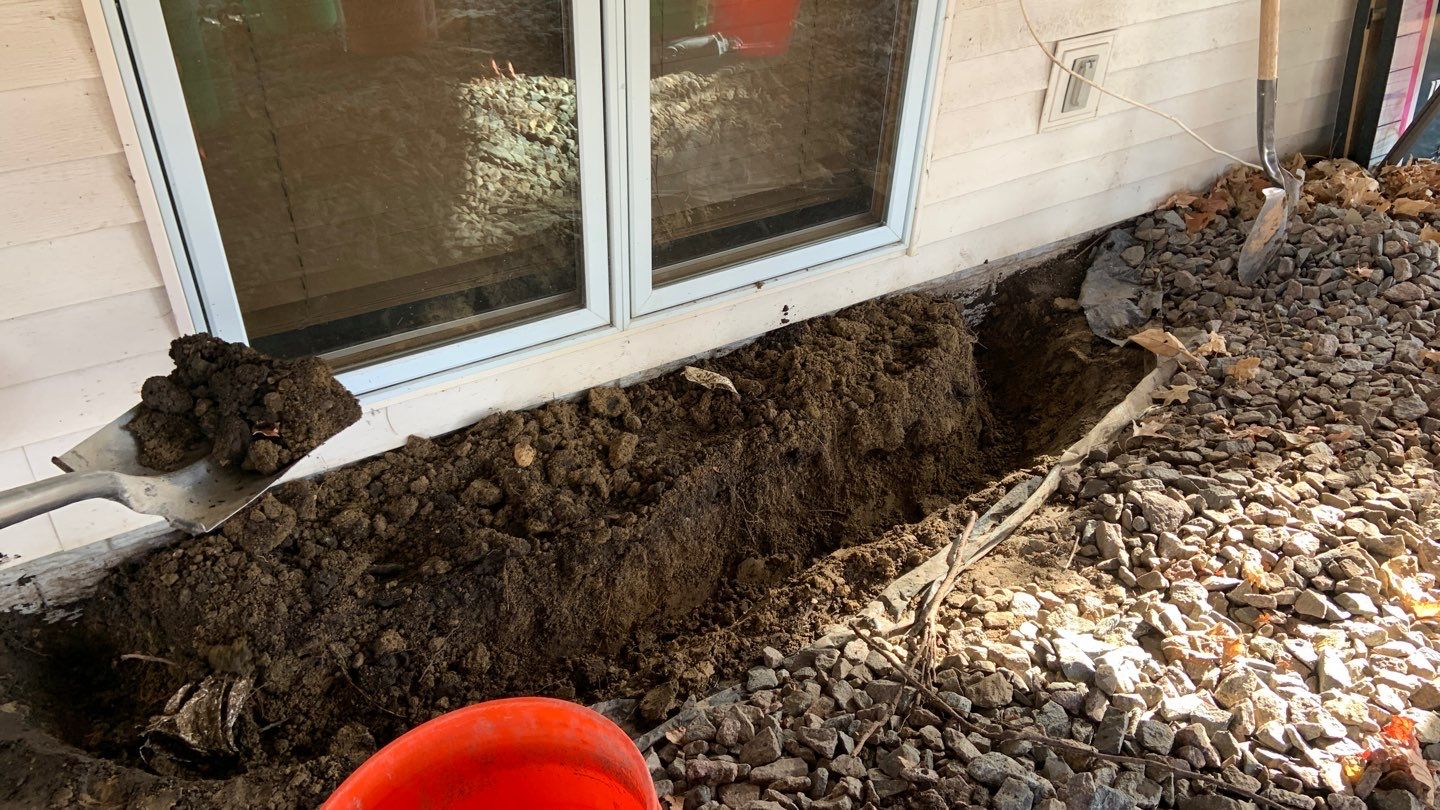 Basement Window Well & Drainage Board in Maple Grove, MN by Waterproofing Northeast
