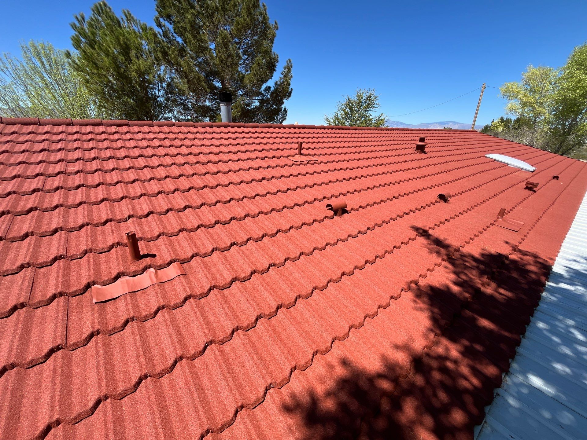 Terra Cotta Stone Coated Steel by Reimagine Roofing