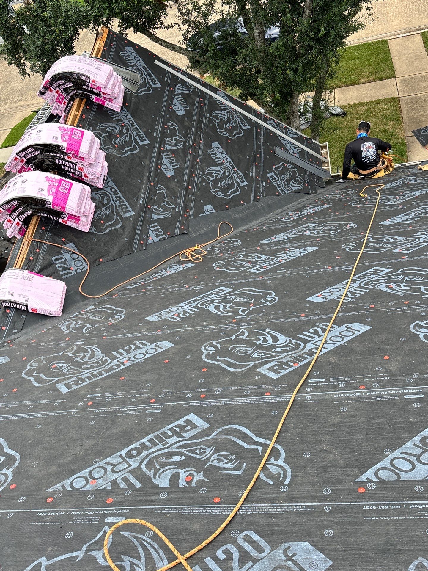 Residential Roofing Installation using Owen's Corning Duration (Lifetime) Shingles by Roof Repair Company