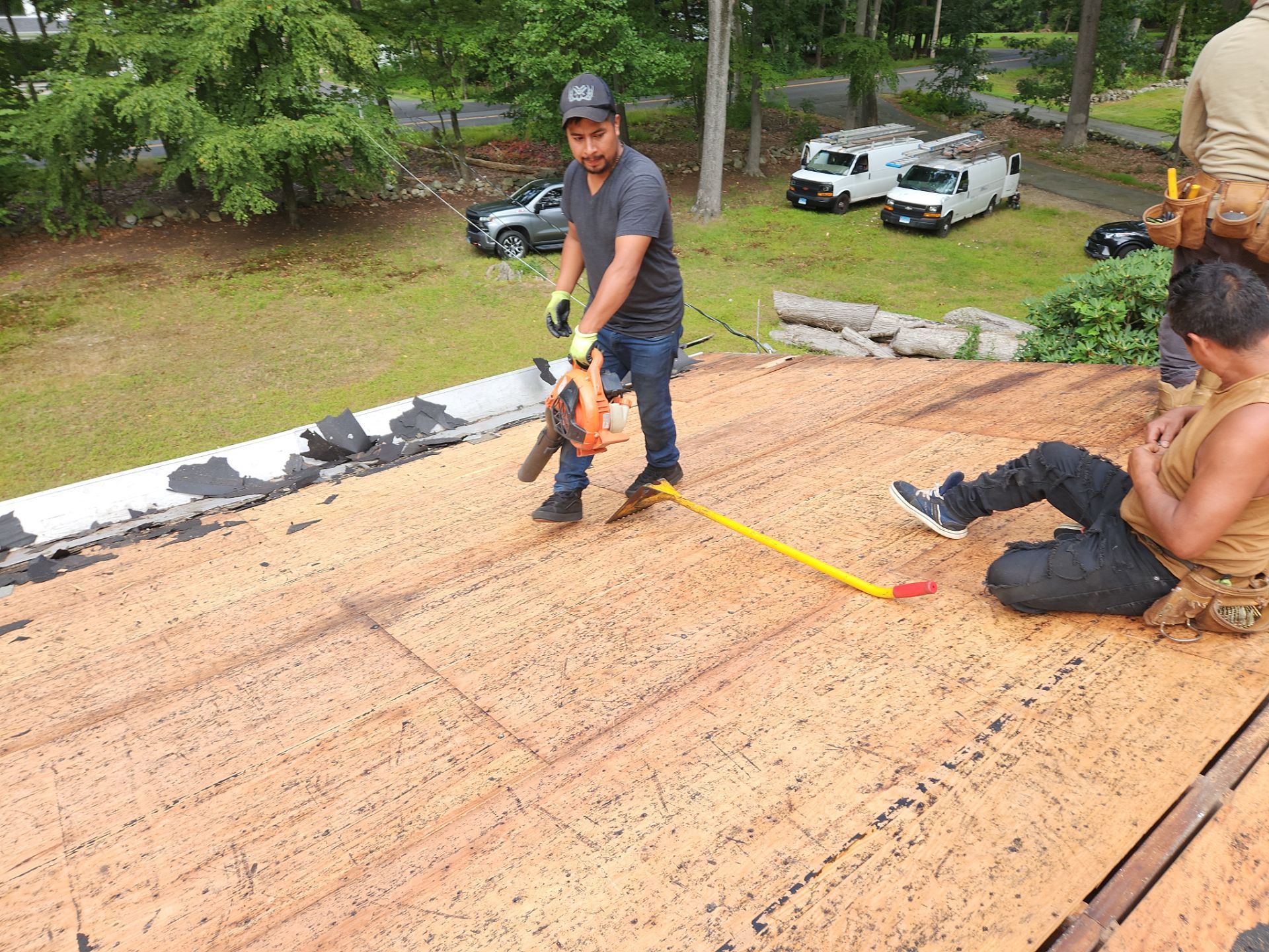 Commercial Roofing Installation using Owens Corning TruDefinition Duration AR - Harbor Blue by A Plus Exterior