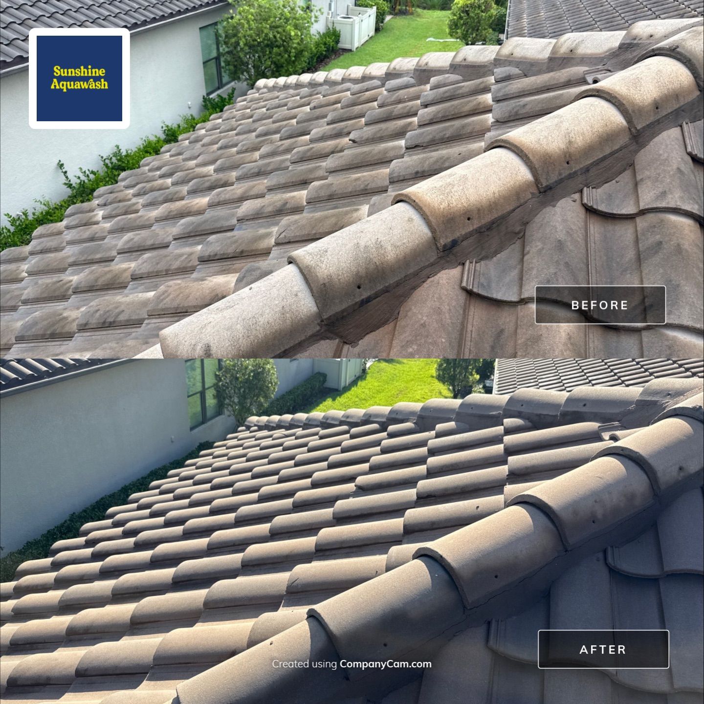 Concrete Tile Roof, Paver Driveway & Lanai Cleaning – Artisan Lakes Esplanade, Palmetto, FL by Sunshine AquaWash