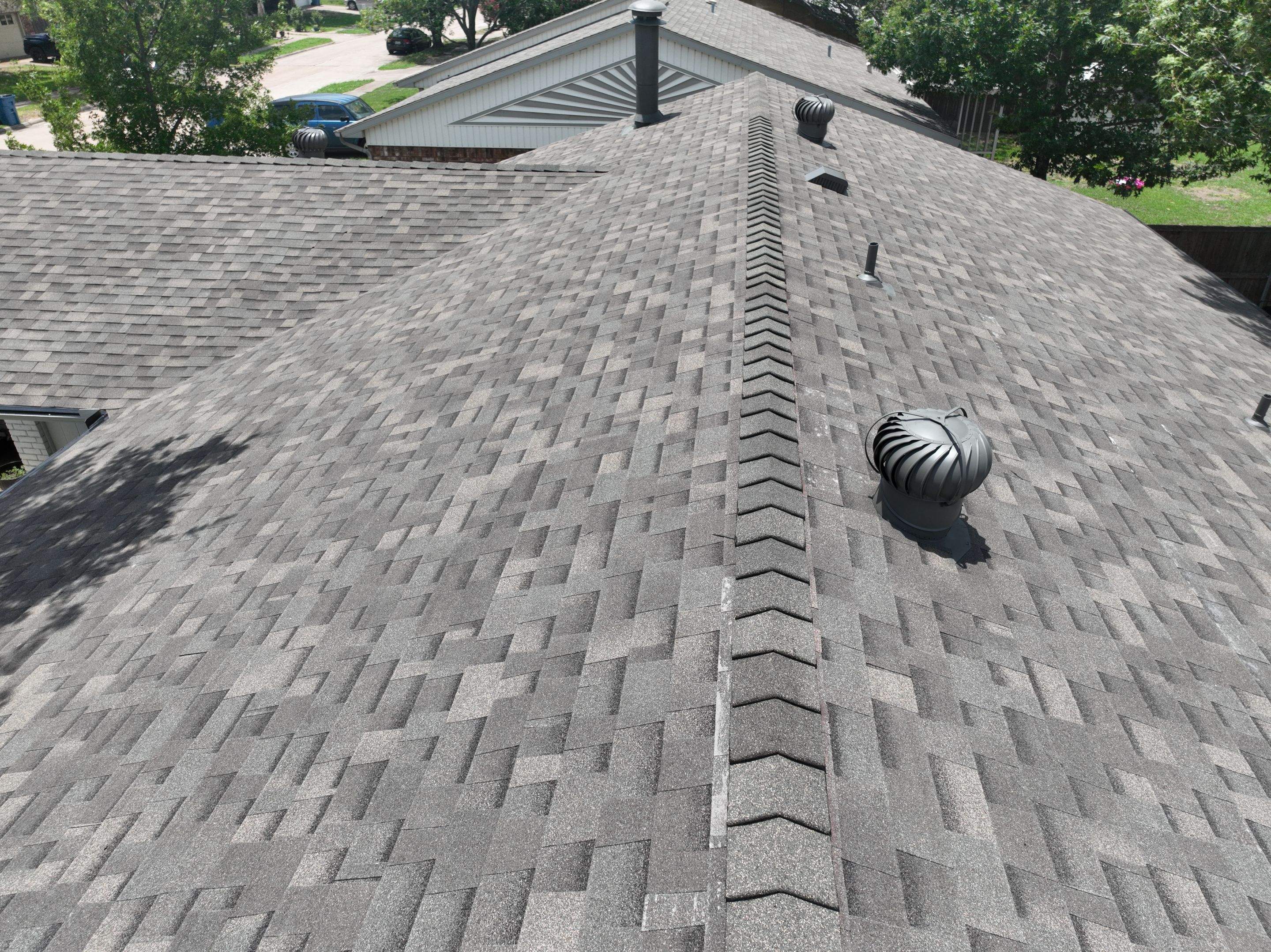 Residential Roofing Installation using Malarkey Highlander Weathered Wood Plus by OneSource Roofing and Restoration