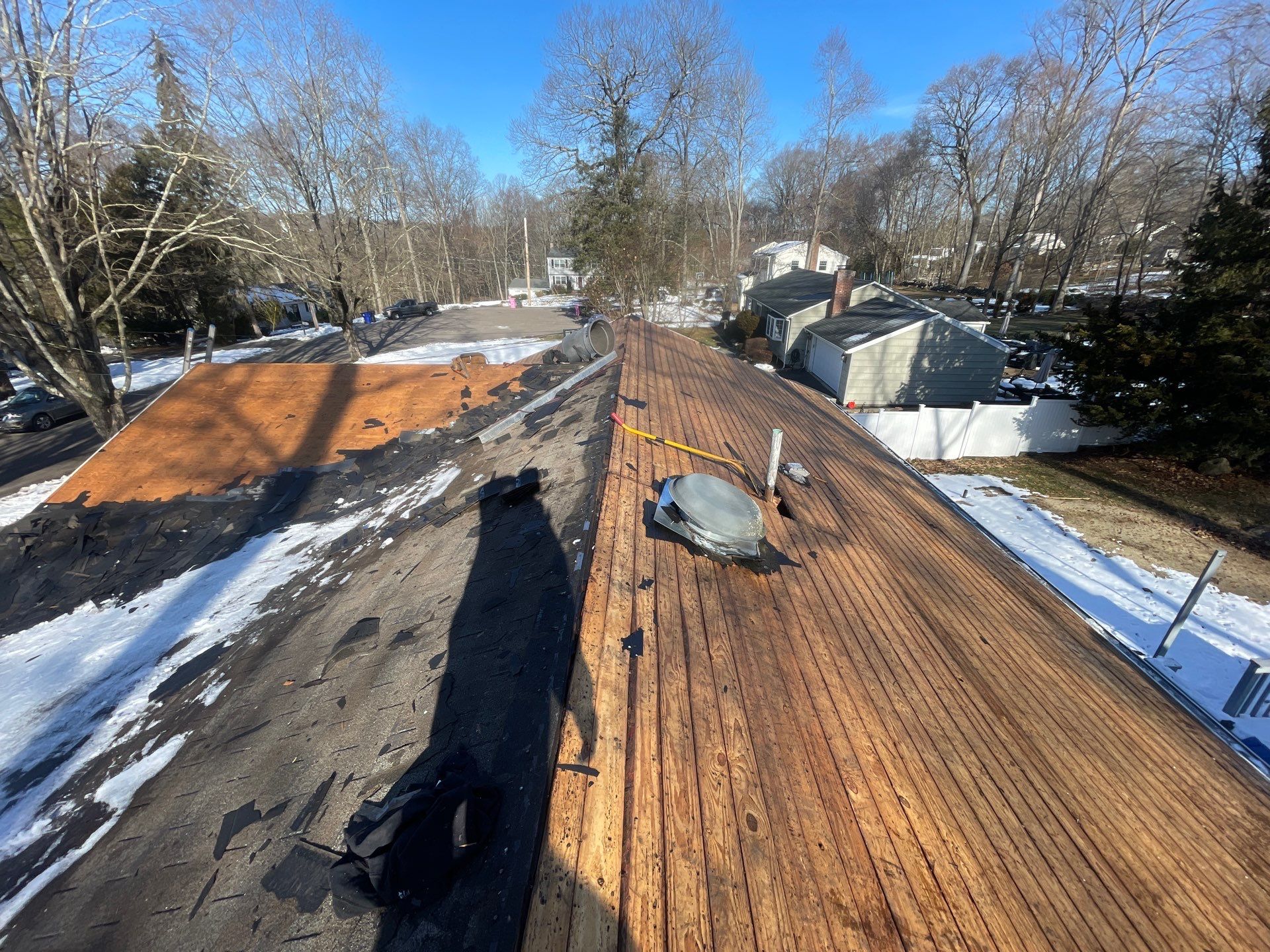 Residential Roofing Installation using Owens Corning Duration Estate Gray by A Plus Exterior