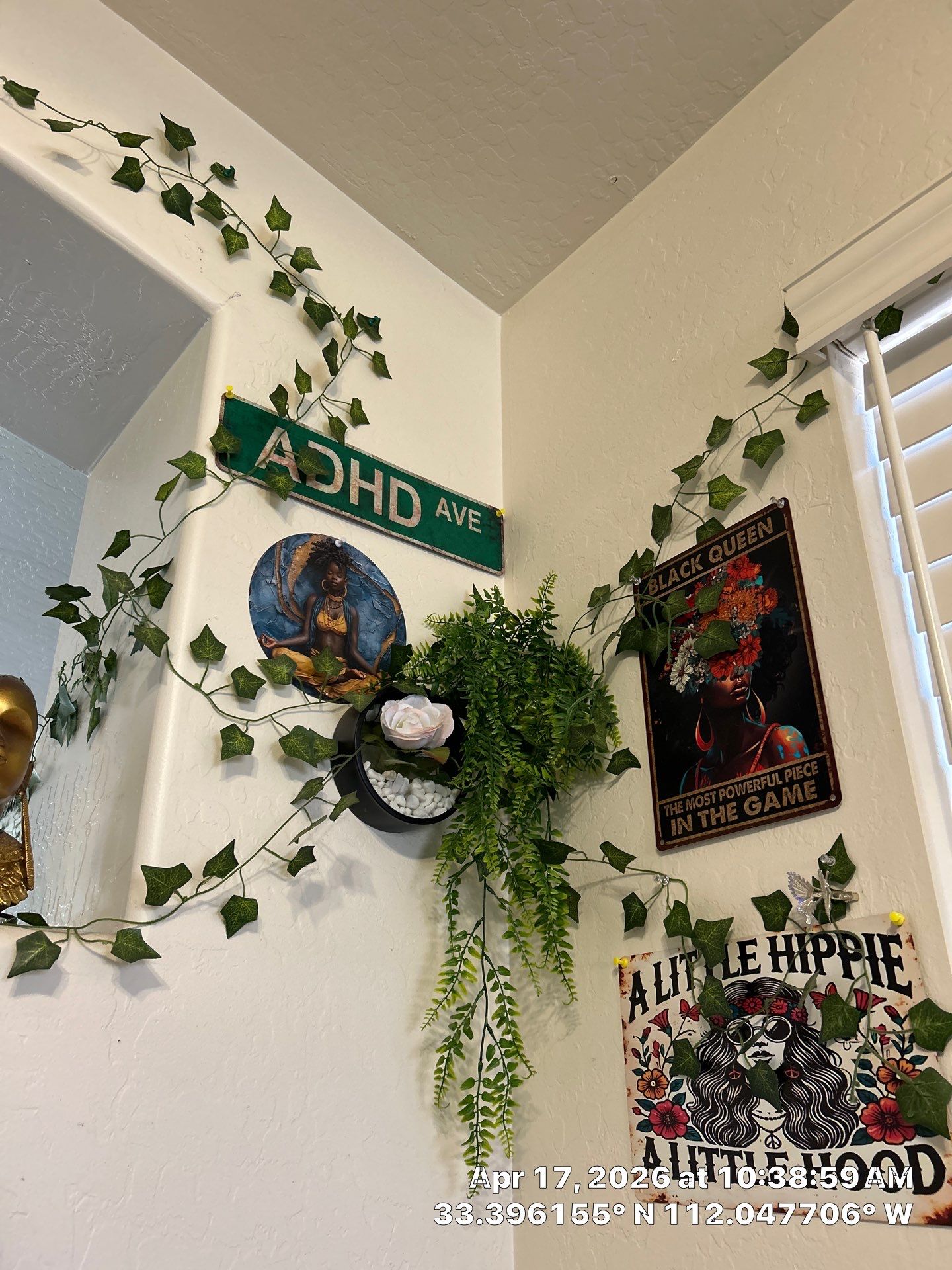 Interior Decorative Wall and Artificial Vine Installation in Phoenix by CompanyCam Sales Demo