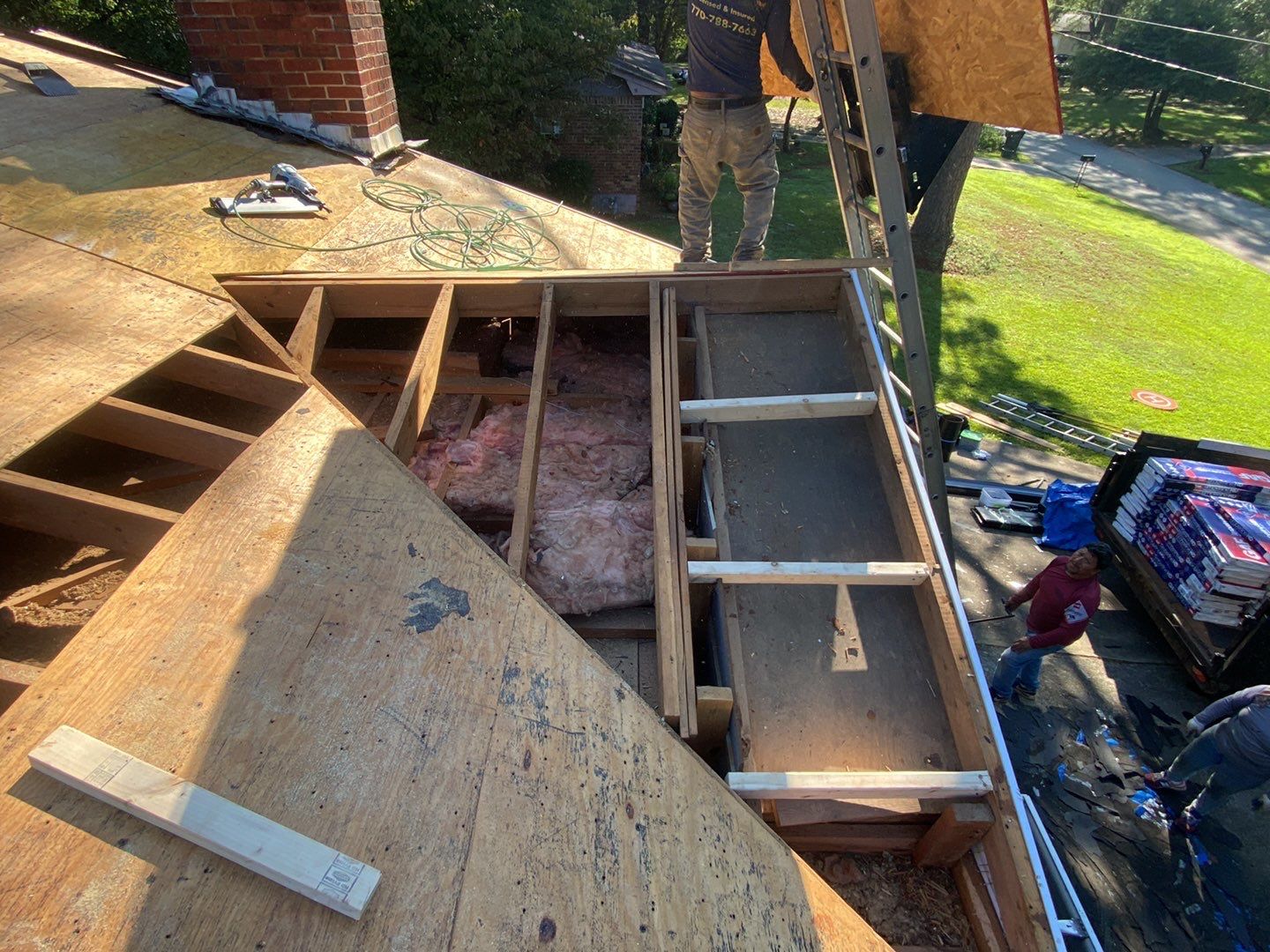 Roof replacement and Gutters Guards Installation  by Deerfield Roofing LLC