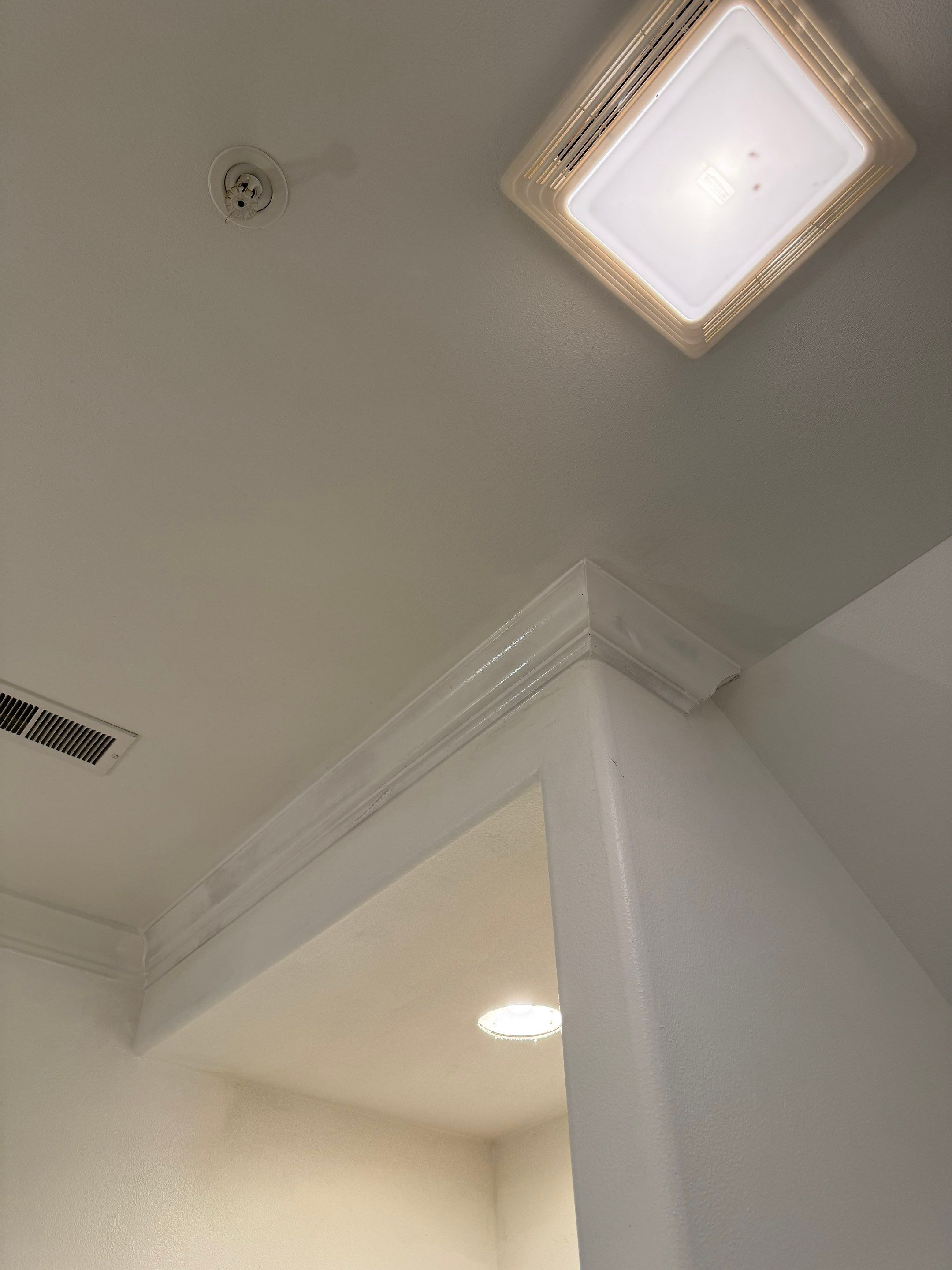 Bathroom Ceiling Restoration and Interior Painting in Franklin by OCS Contracting Services
