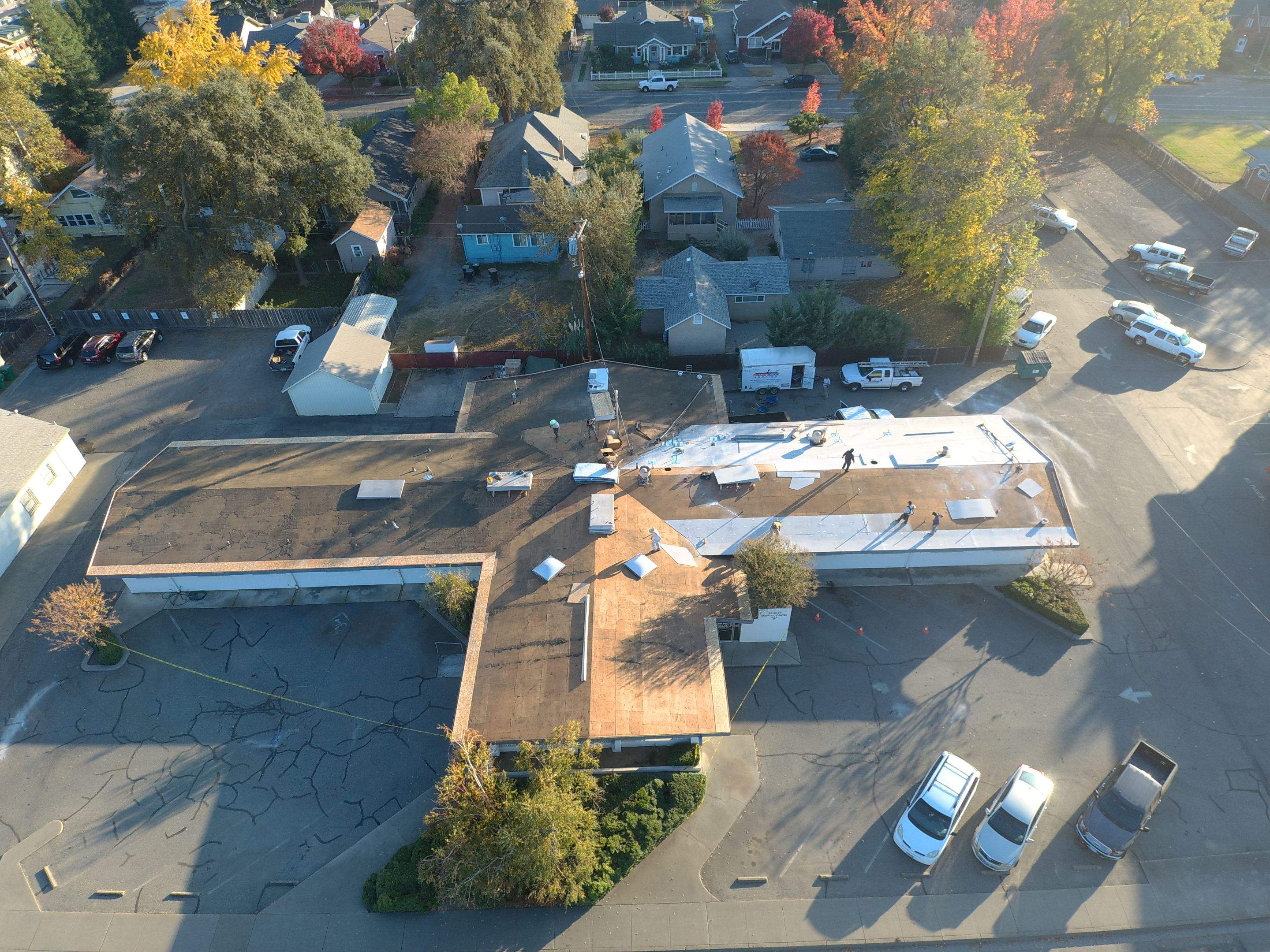 Spray foam and coatings using Conklin Benchmark/PUMA XL coatings and spray foam by Straight Edge Roofing Inc