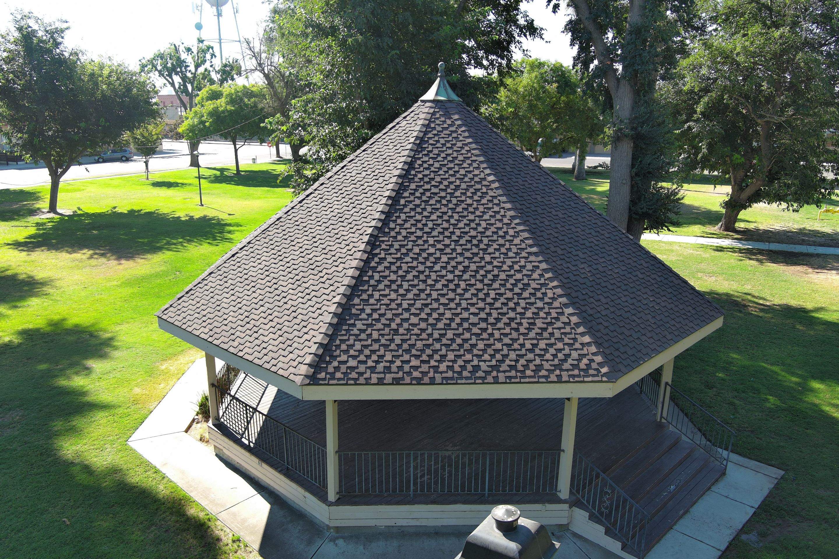 City of Gustine Gazebo project by Straight Edge Roofing Inc