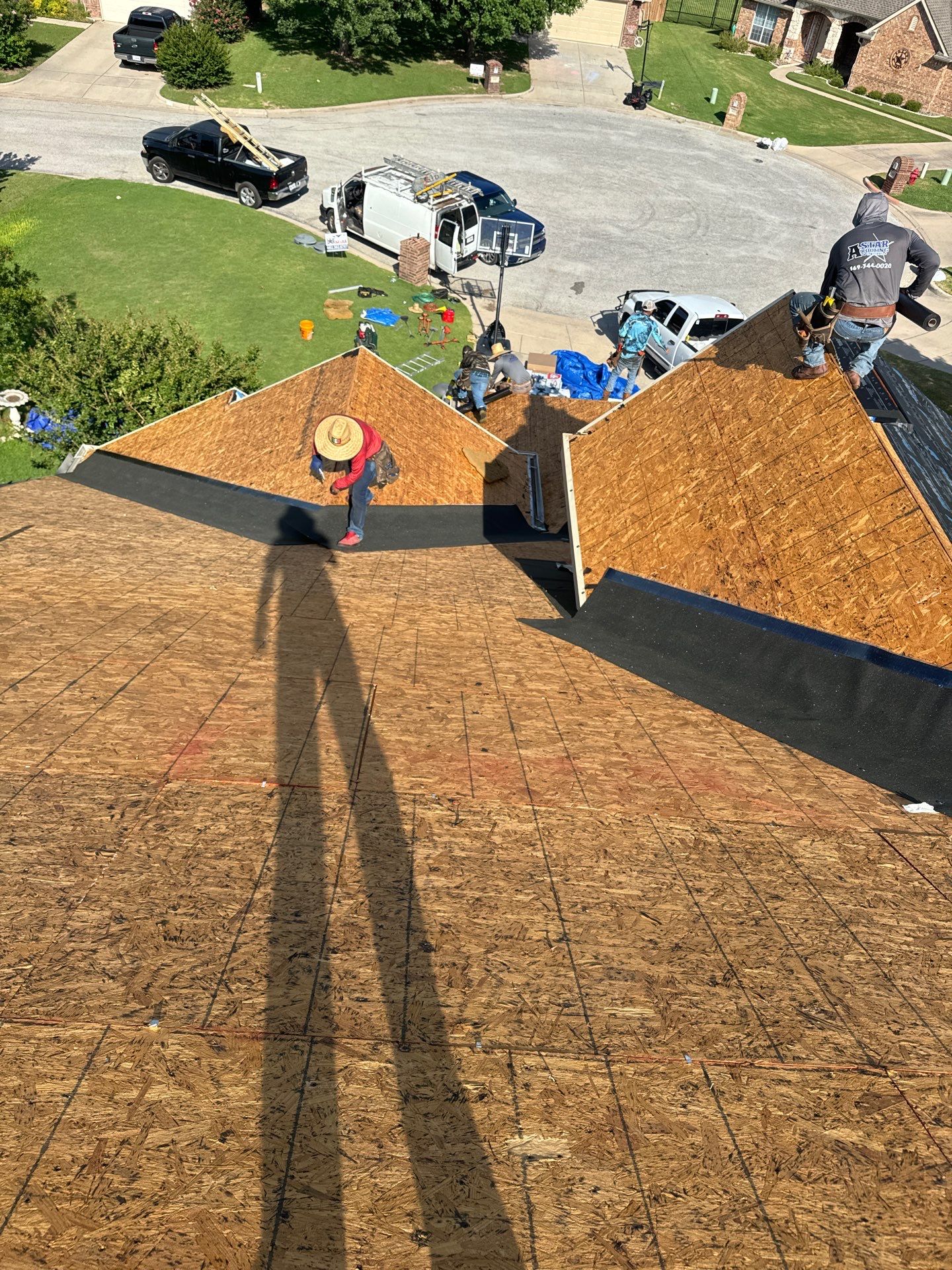 Project in Weatherford by Lonestar Roofing and Restoration LLC.