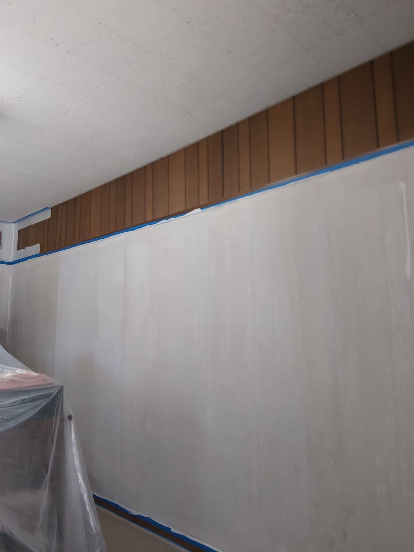Interior Transformation: Refreshing Wood Paneling by Legendary Services Company LLC.