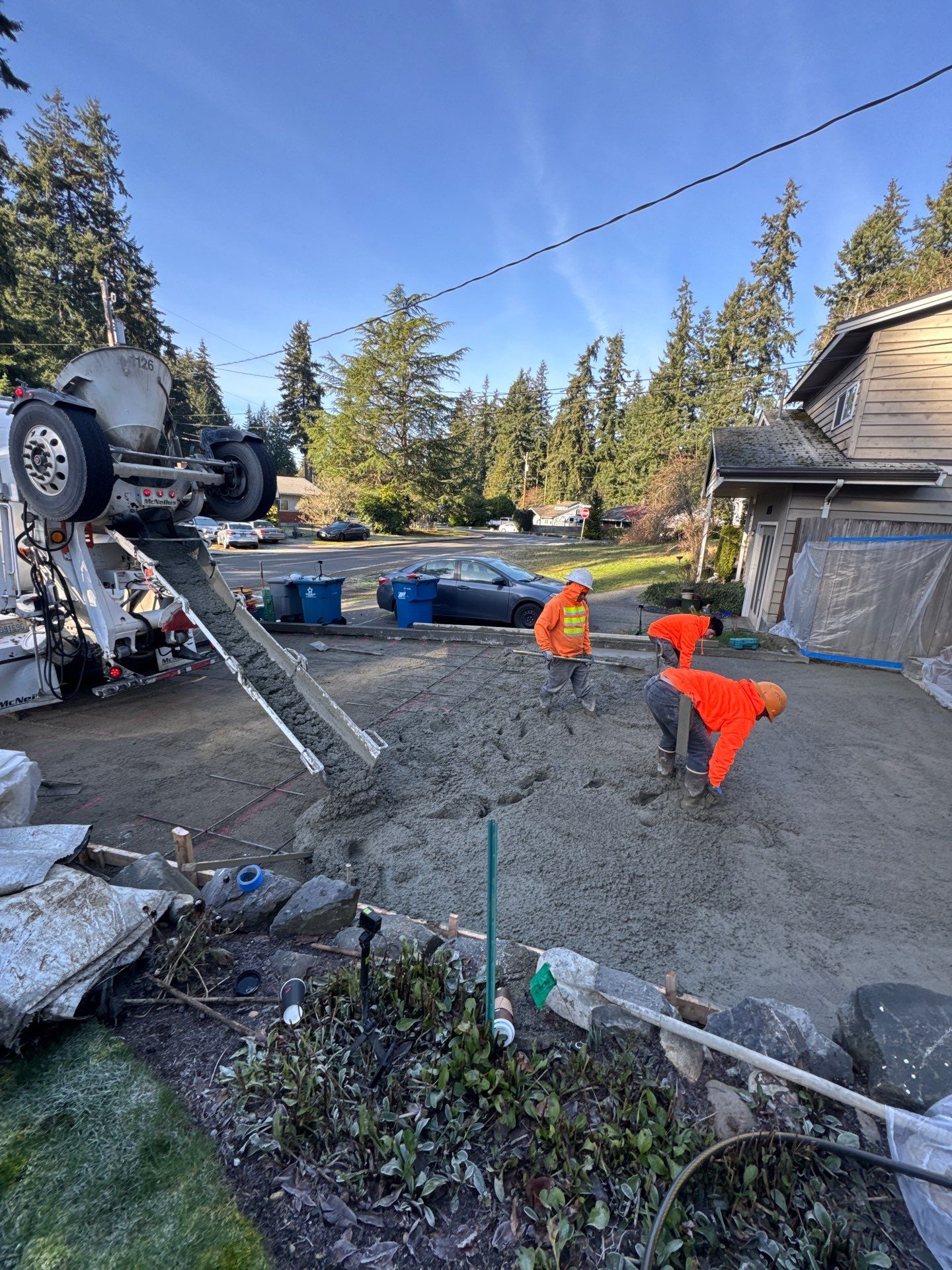 Stamped Concrete Patio and Driveway | Edmonds  by Jireh Asphalt & Concrete Inc 