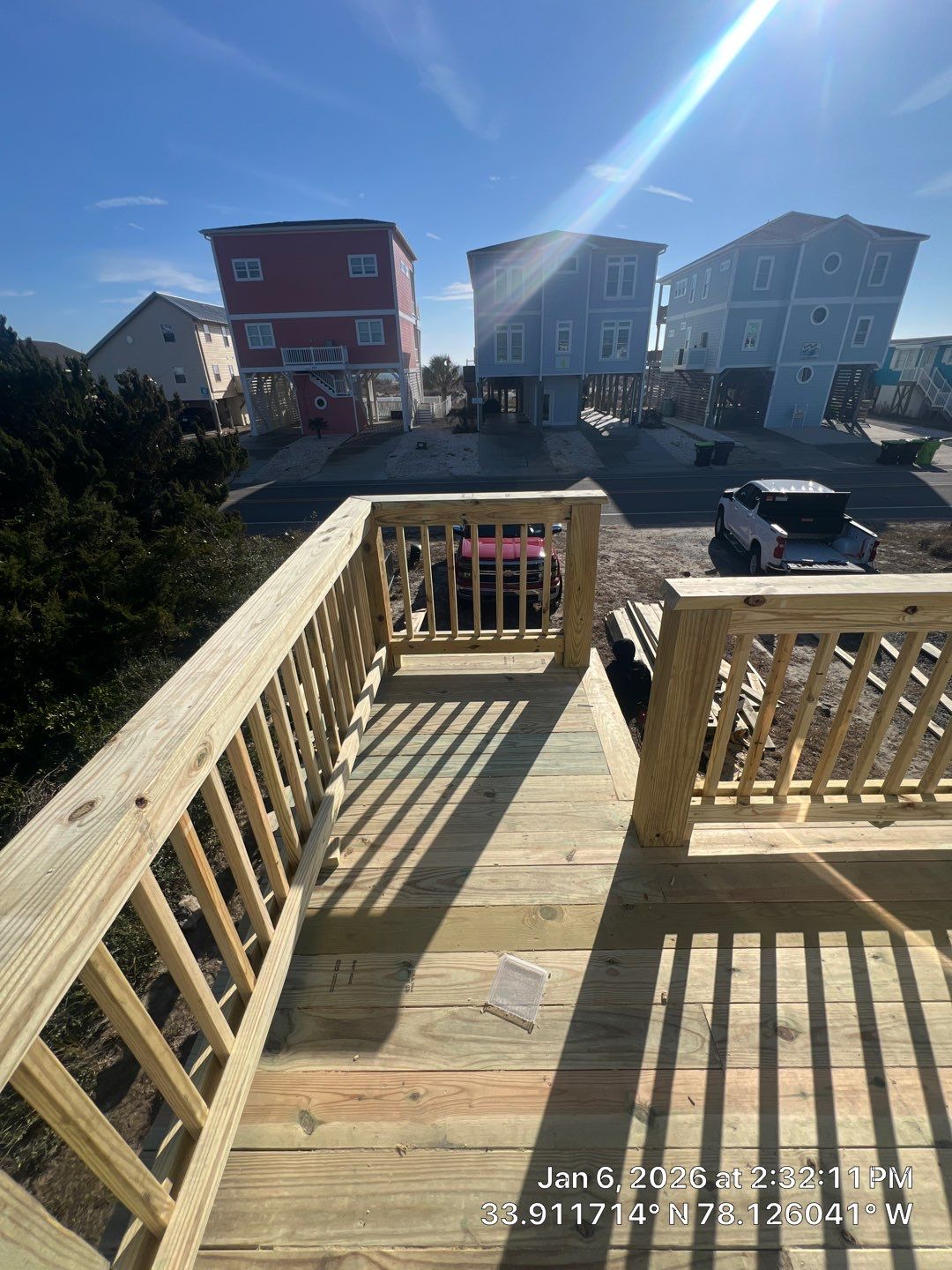 Deck Construction in Oak Island, NC | Coastal Outdoor Living Project by RGR Construction and Roofing, LLC