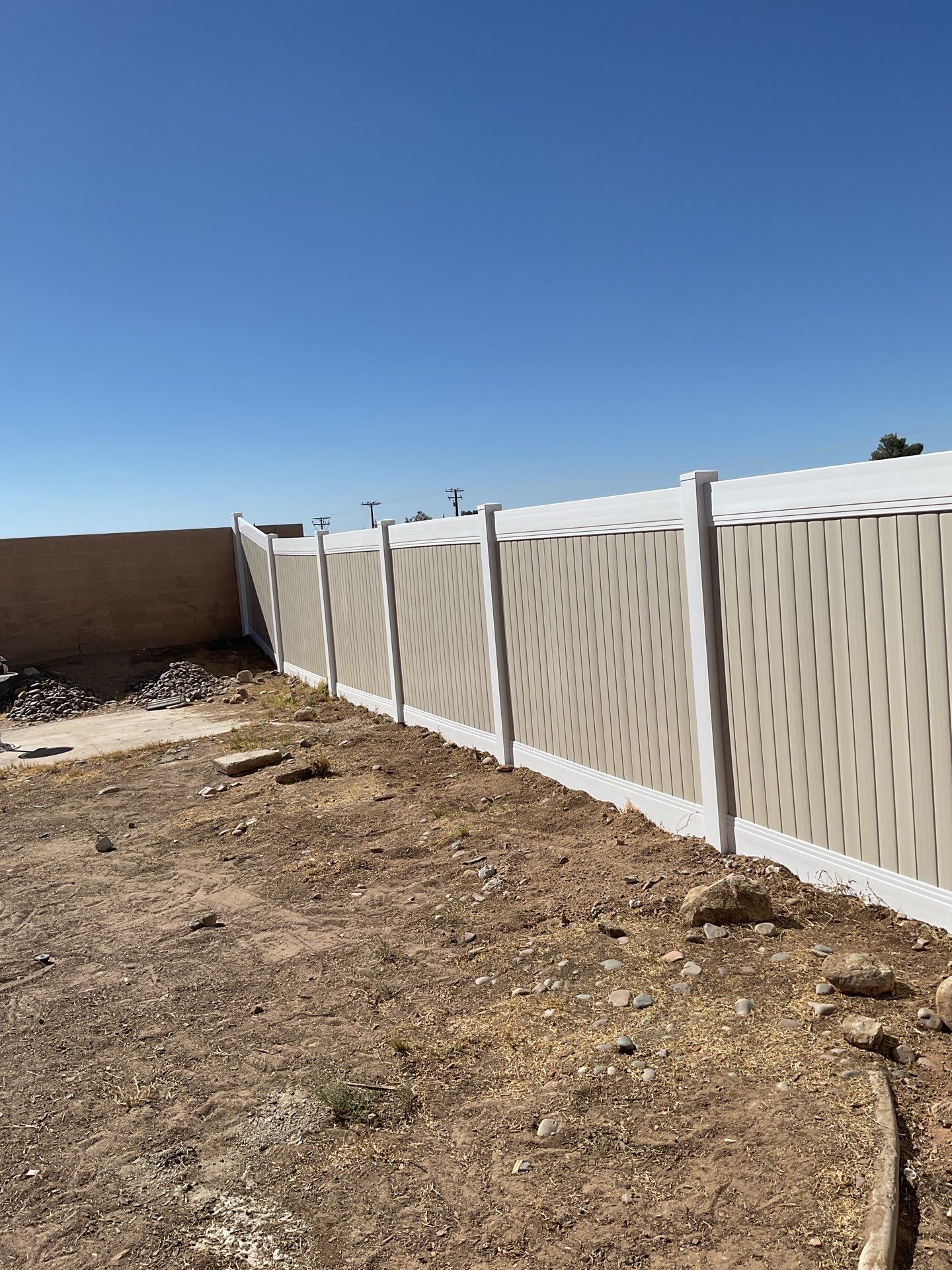 Fence Installation using Vinyl by Fence Guys Inc.