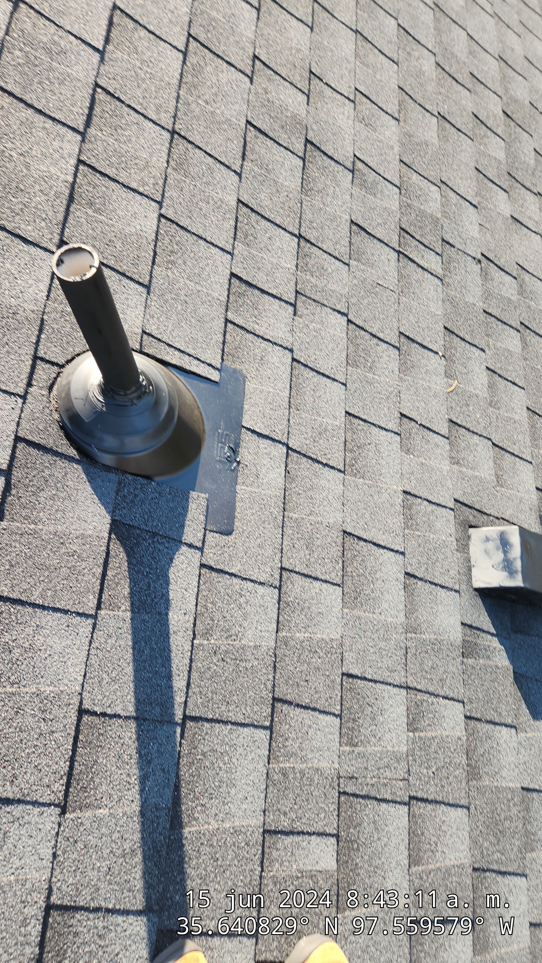 Reroof using GAF HDZ in Charcoal by Castillo Roofing