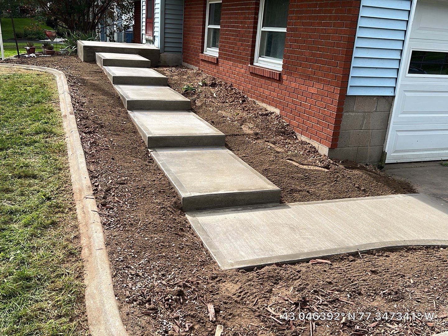 Steps with Broom Finish  by NG Masonry & Construction LLC