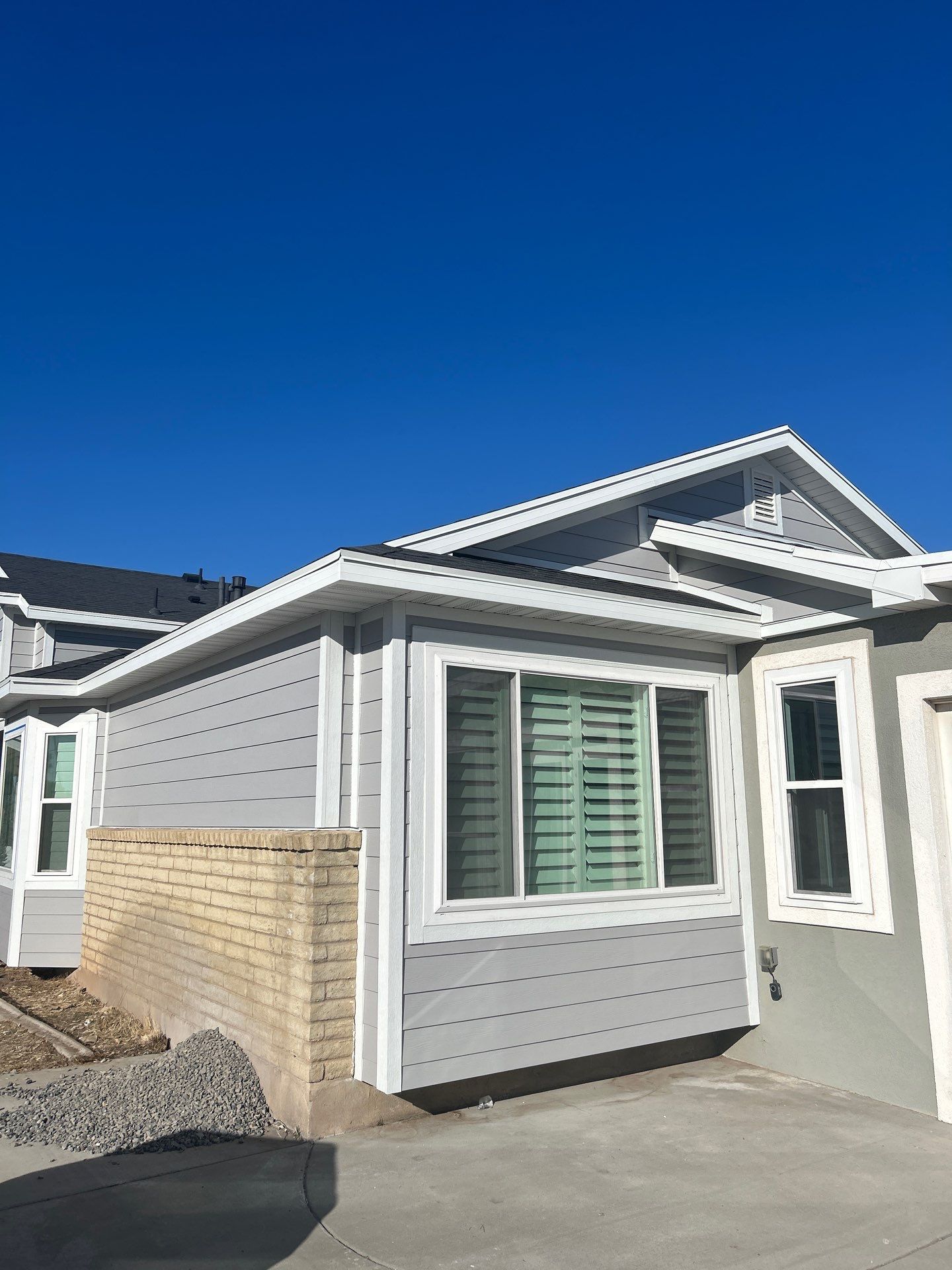 Ogden | Thermal Hardie Upgrade with Mixed Profiles | Pearl Gray by Ideal Siding Utah