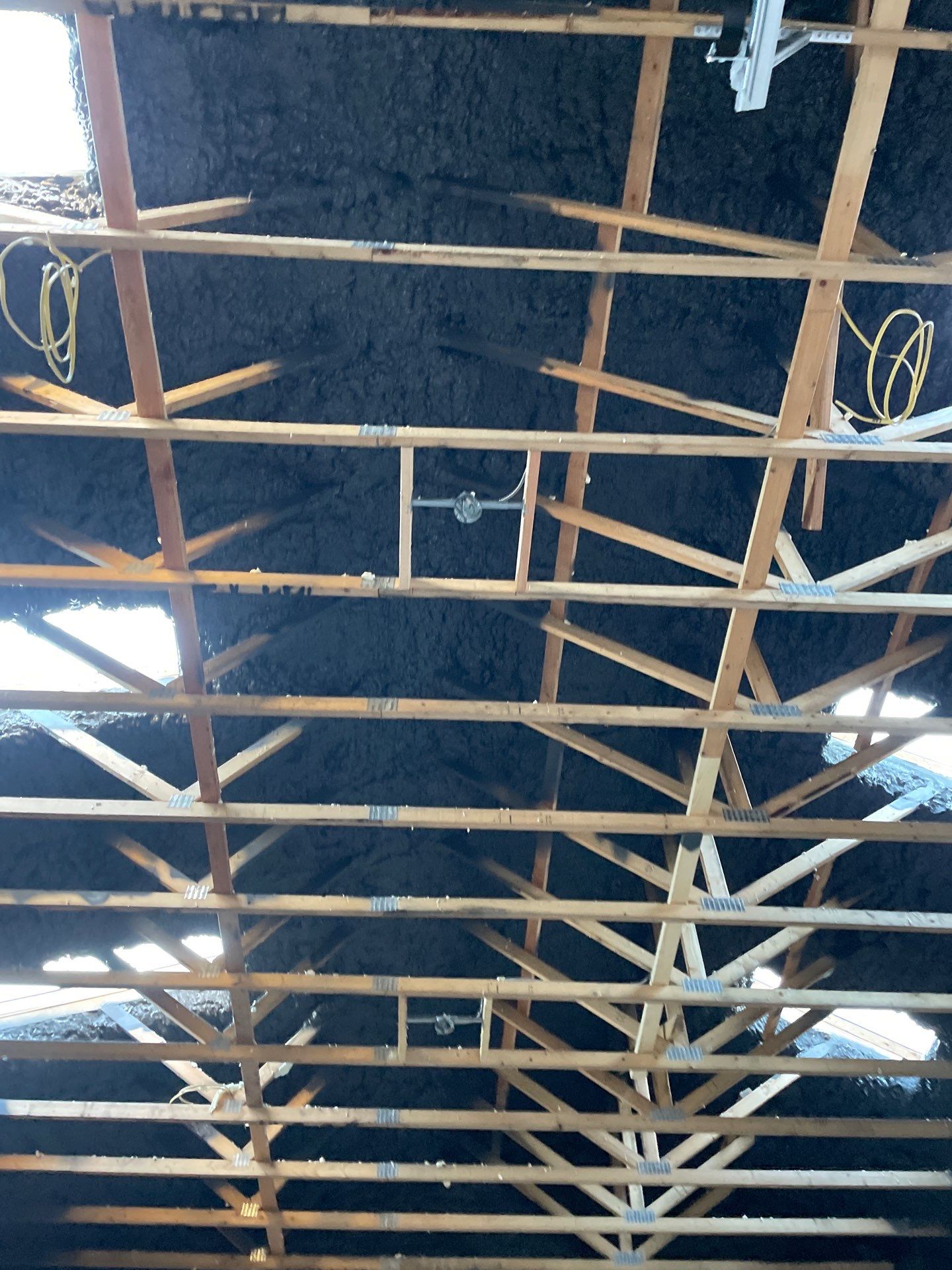 Open Cell Spray Foam to a Pole Barn by NYS Foam & Energy