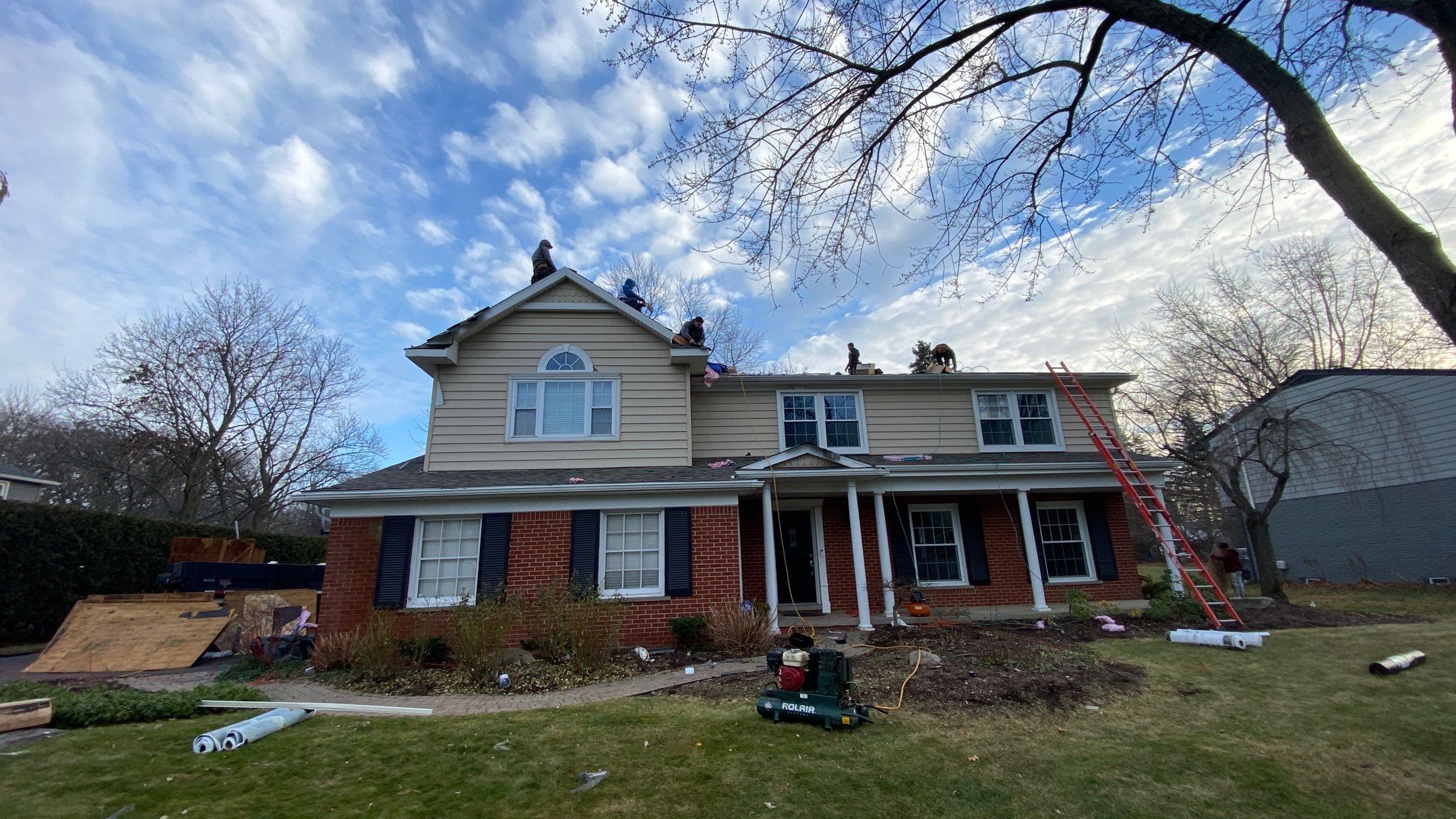 Residential Roofing Installation using Owens Corning Driftwood by 180 Contractors