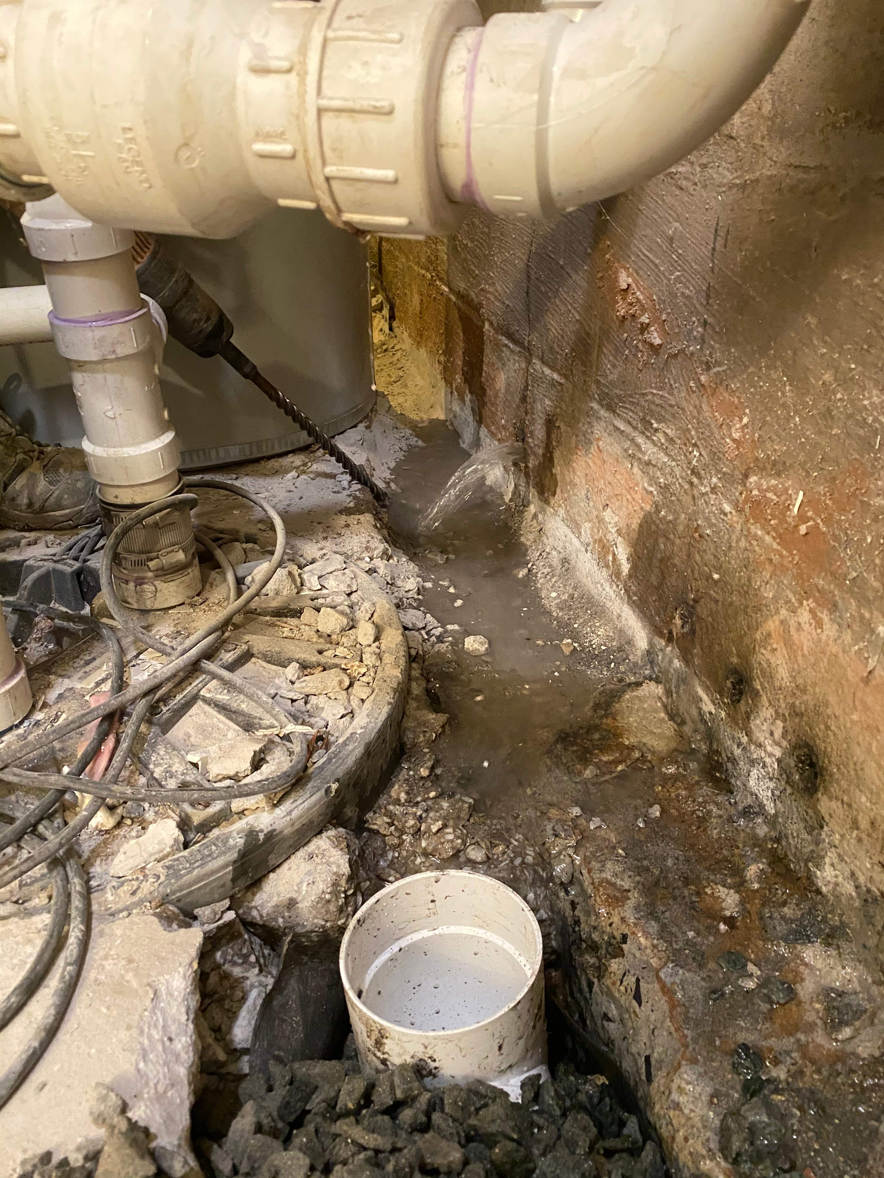 Interior French Drain Job in West Orange, NJ by Pure Service Pro, LLC 