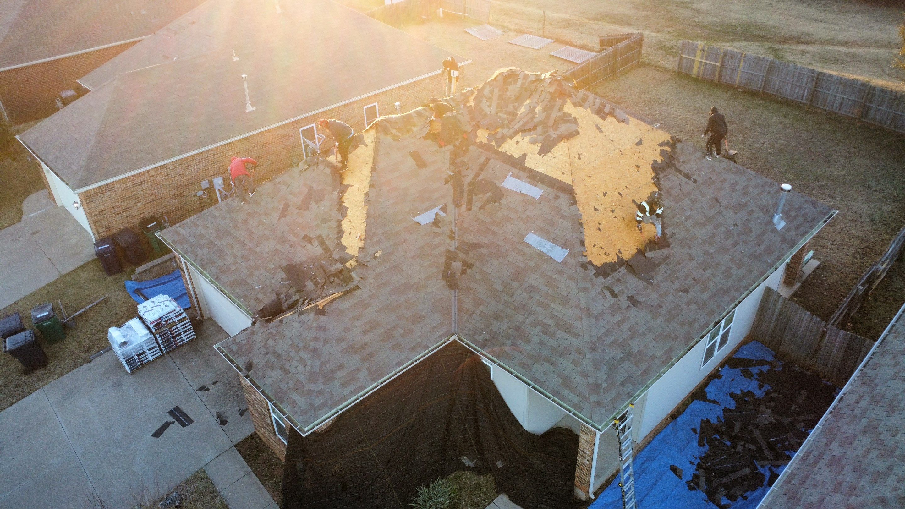 Install of Roofing system after tornado in oklahoma city! by Icon Roofing And Construction