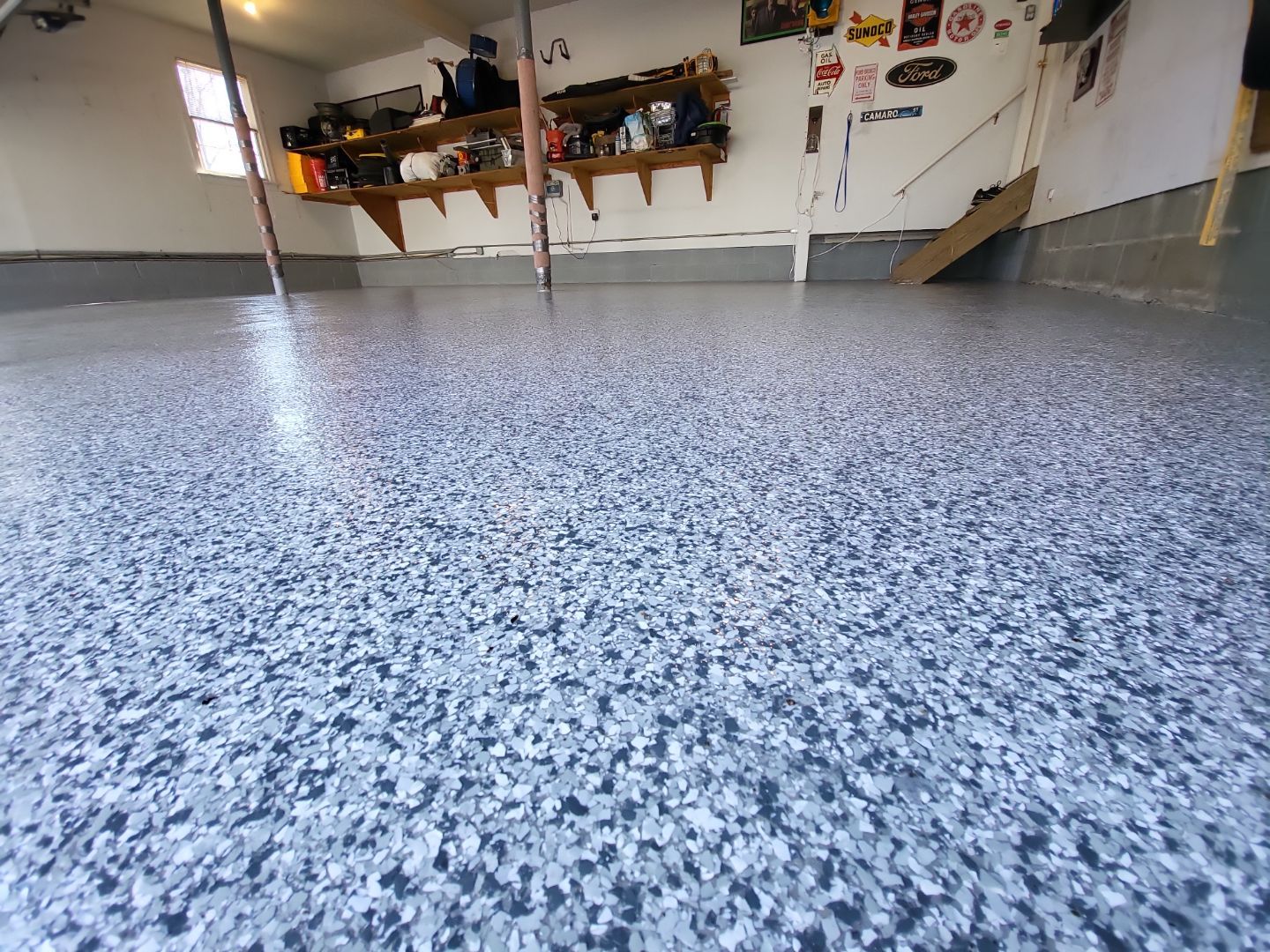 Garage Floor Coating using Penntek by Spectrum Painting, LLC