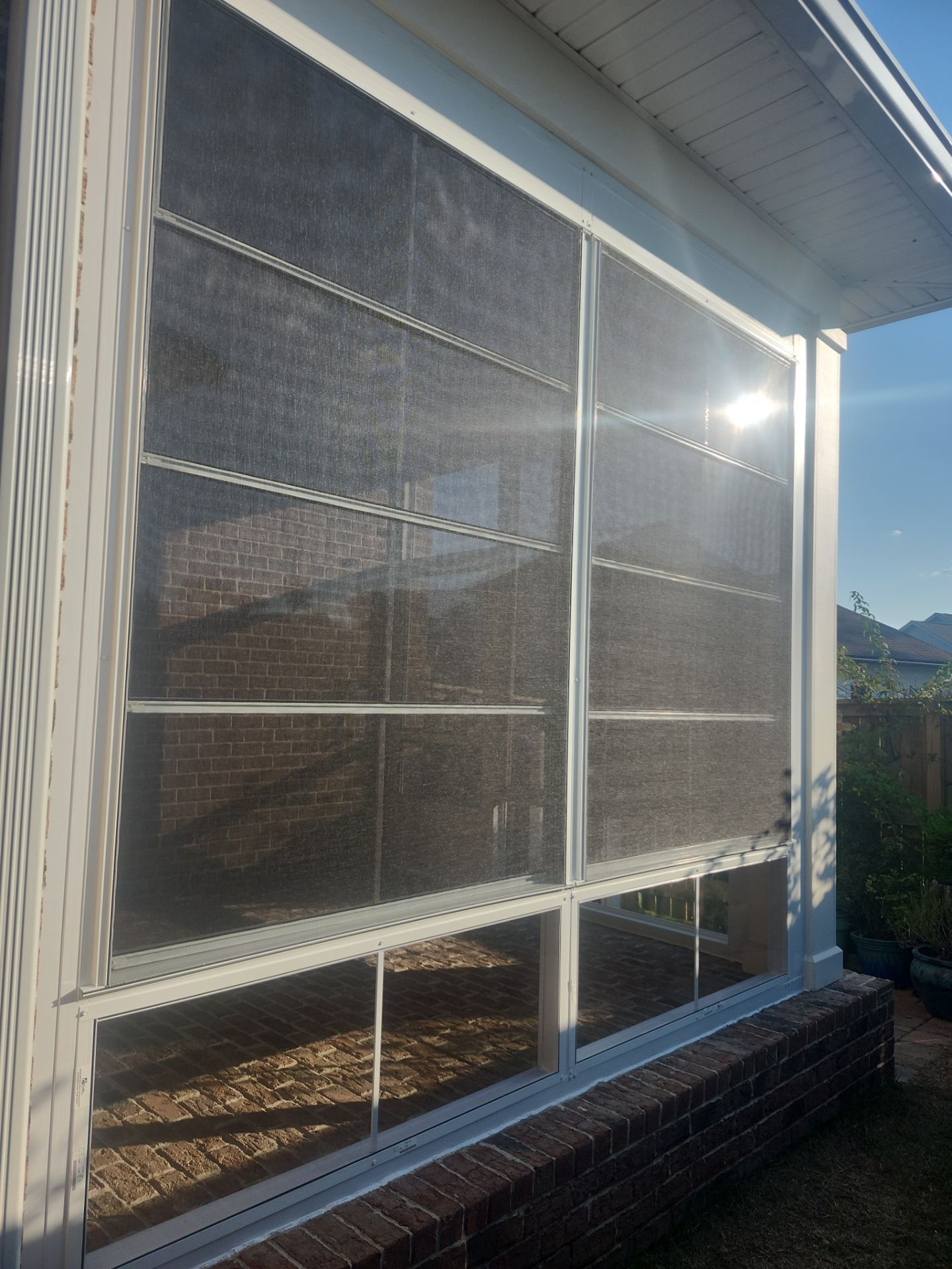 Screen Under w/Vinyl Flexiglaze windows by Titan Sunrooms