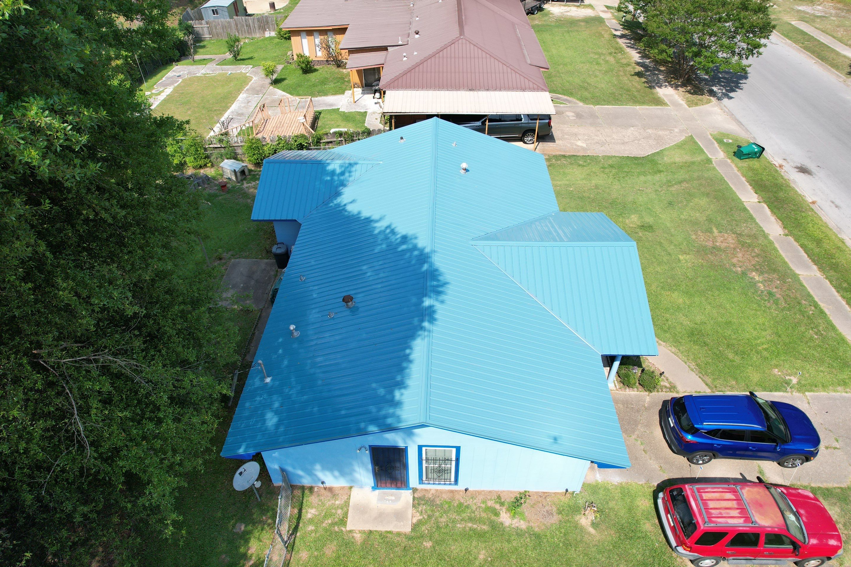 Residential Reroof: 29 GA. Colored Residential Panel by Hostetler Roofing