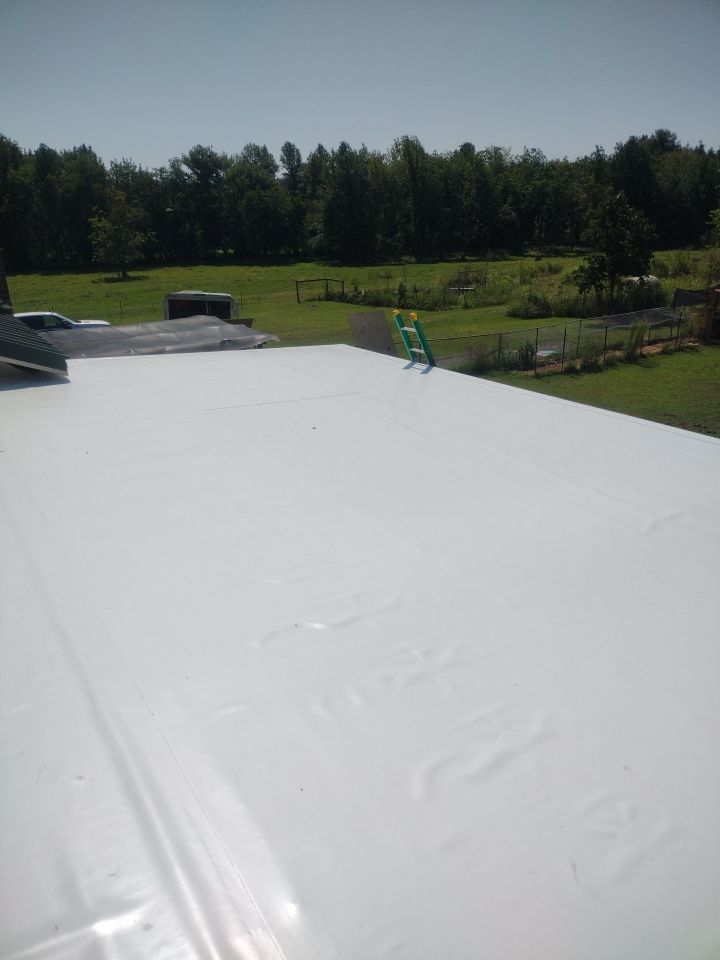 Residential Flat Roof Replacment: IB PVC by Hostetler Roofing