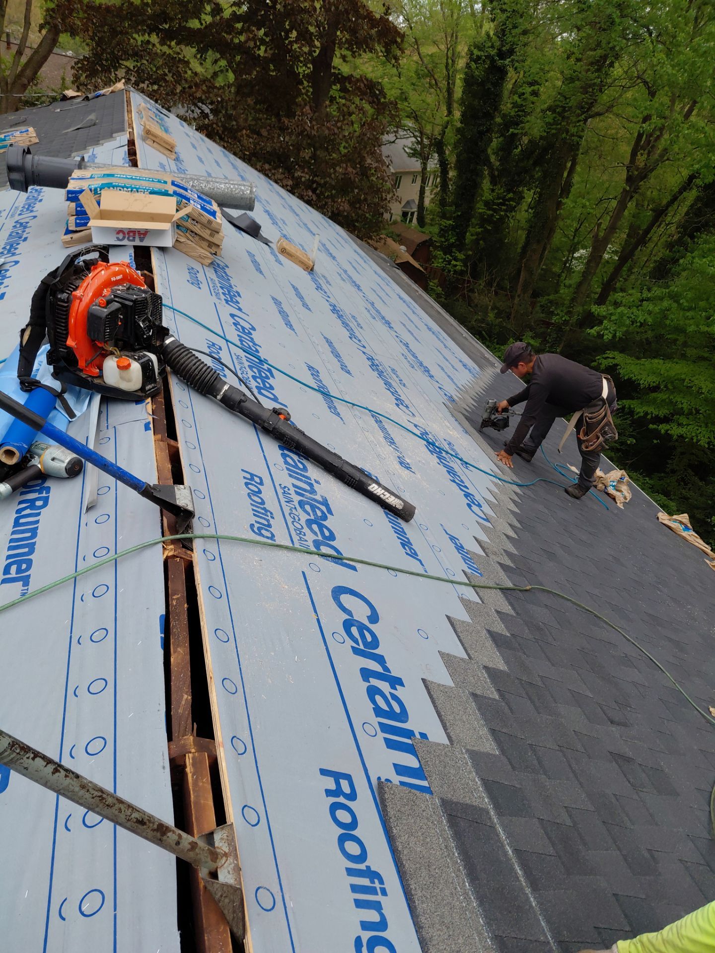 Annandale: Residential Roof Replacement with CertainTeed Landmark in Moire Black by RM Banning, Inc.