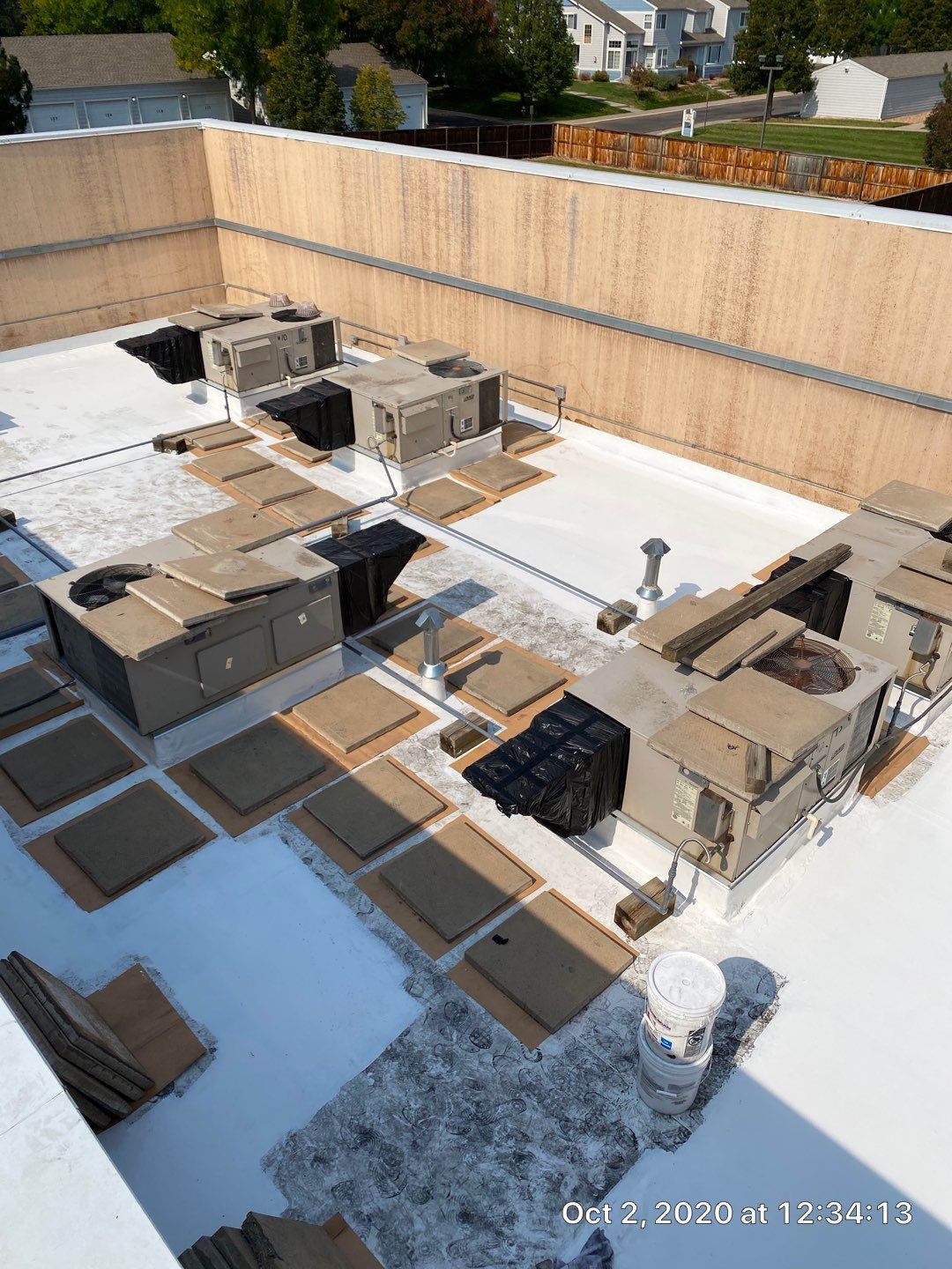 Commercial Roofing Installation using American Standard Coating - S  by A to Z Roofing