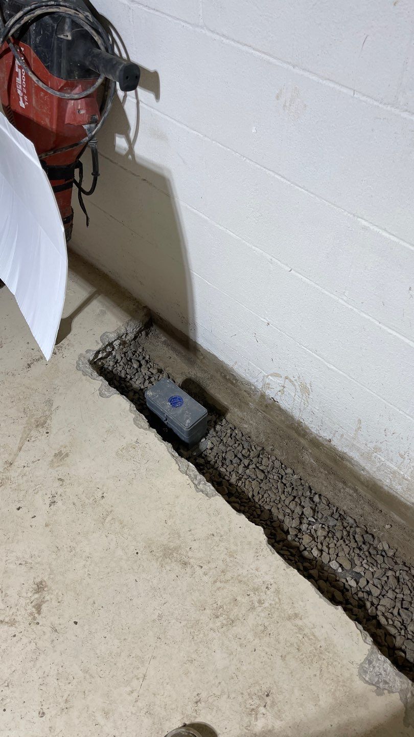 Interior Basement Waterproofing System by Toledo Basement Repair