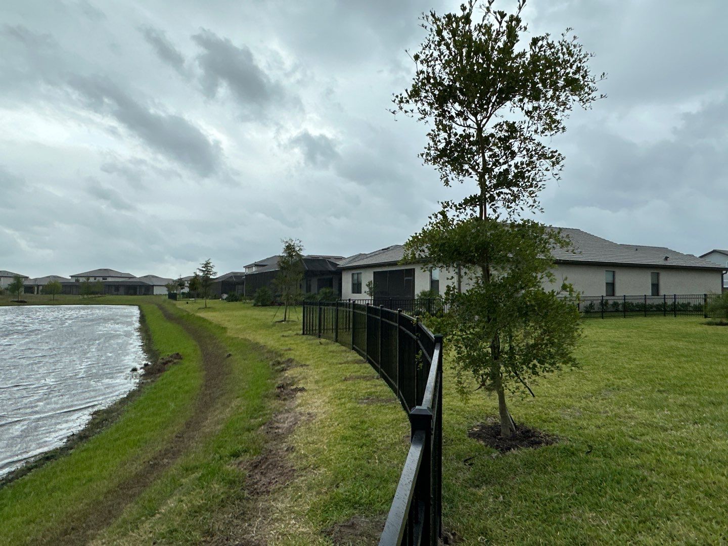 Aluminum Fence Installation using Black 3 Rail Aluminum Fence by Asap fence and gates, LLC
