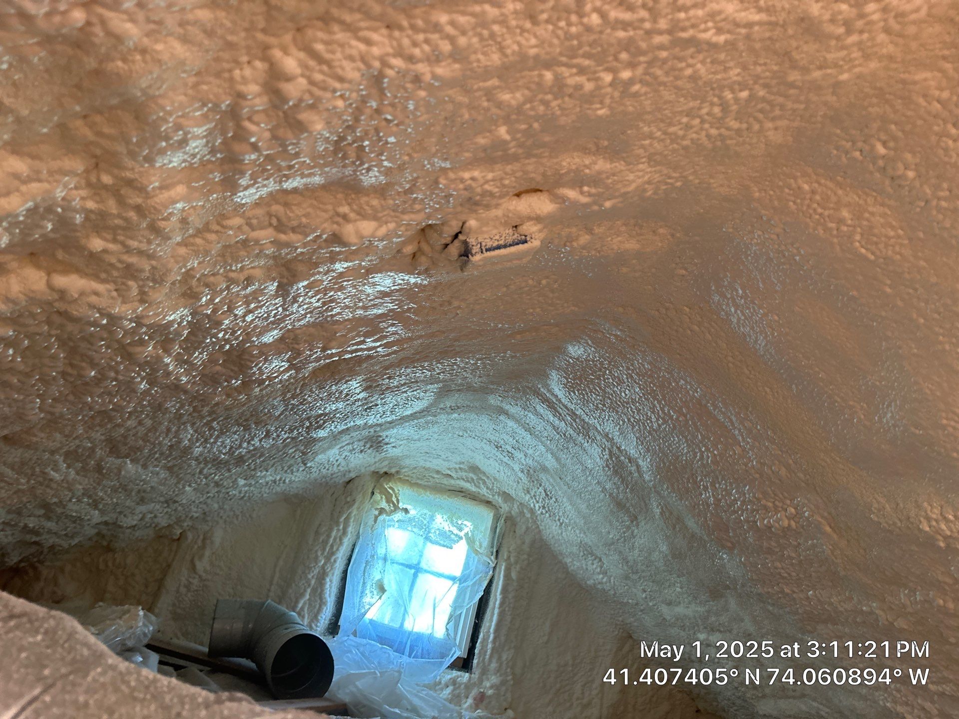 Attic Insulation using Closed Cell Spray Foam by NYS Foam & Energy