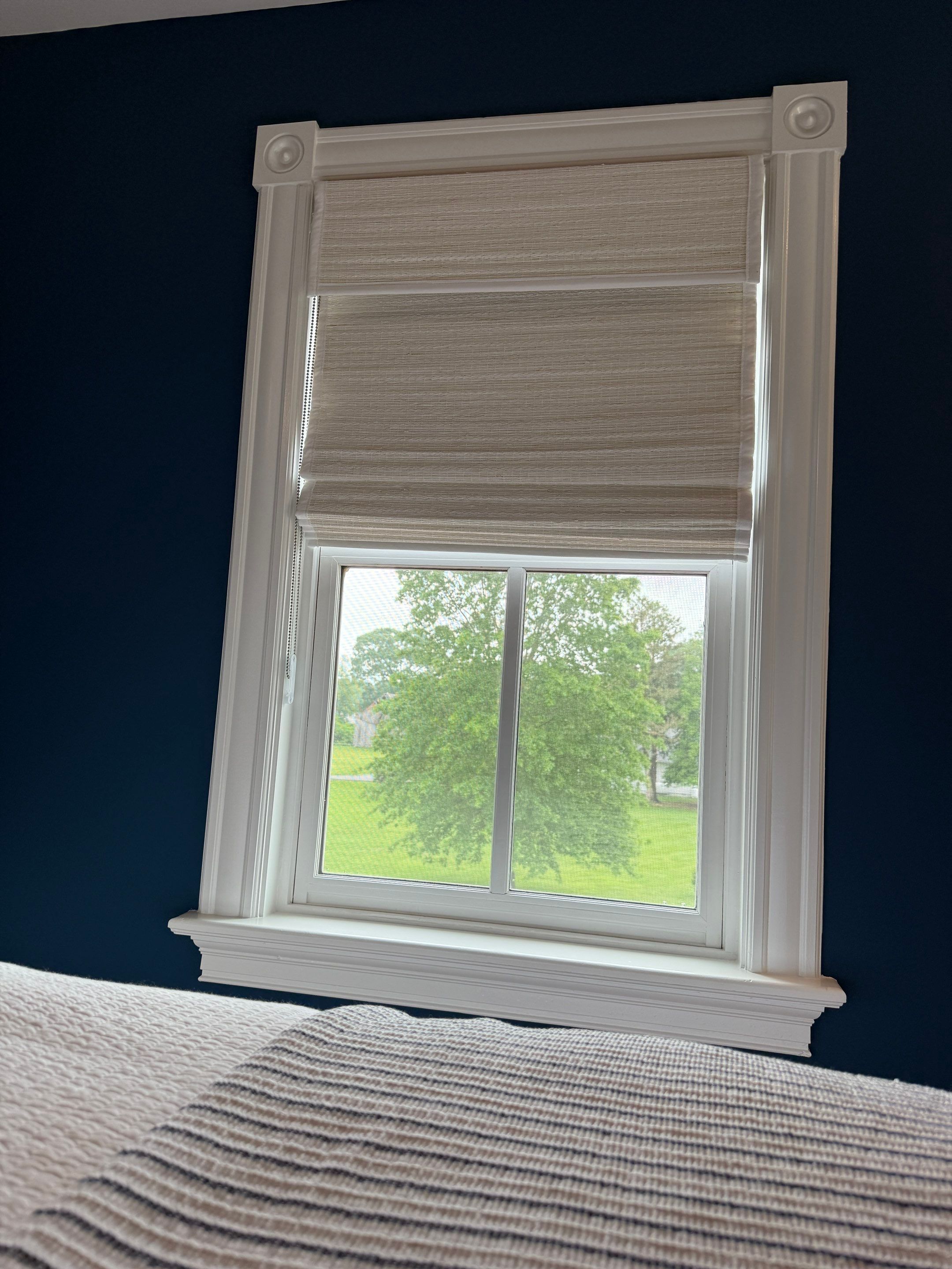 Natural and Honeycomb Shade Installation - Deale by Southern Maryland Custom Blinds