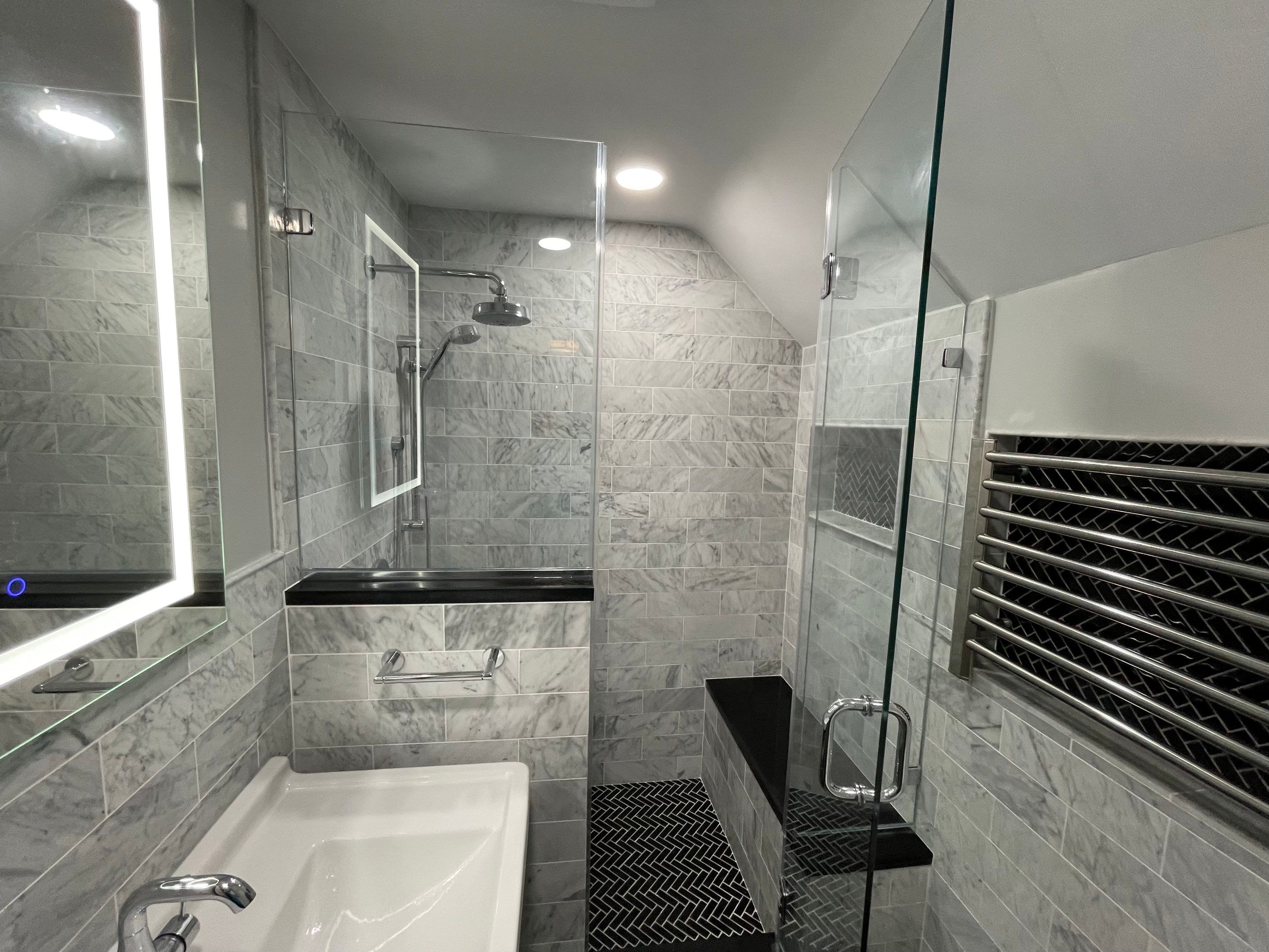 Bathroom Remodel using Tile by Home Concepts Construction