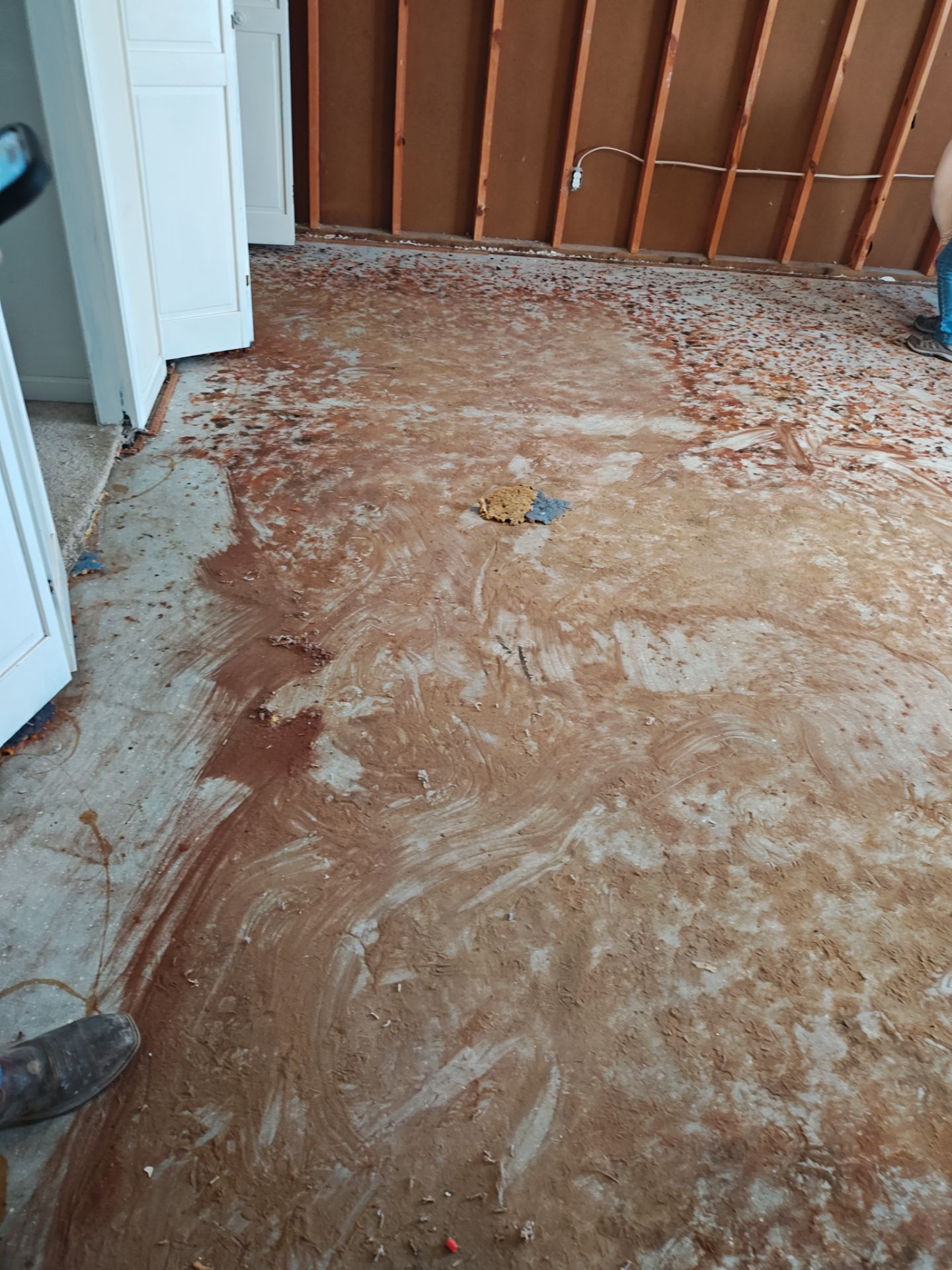 Interior Renovation Featuring Stone Fireplace and Subfloor Restoration in Valdosta by Trinity General Contracting Pros