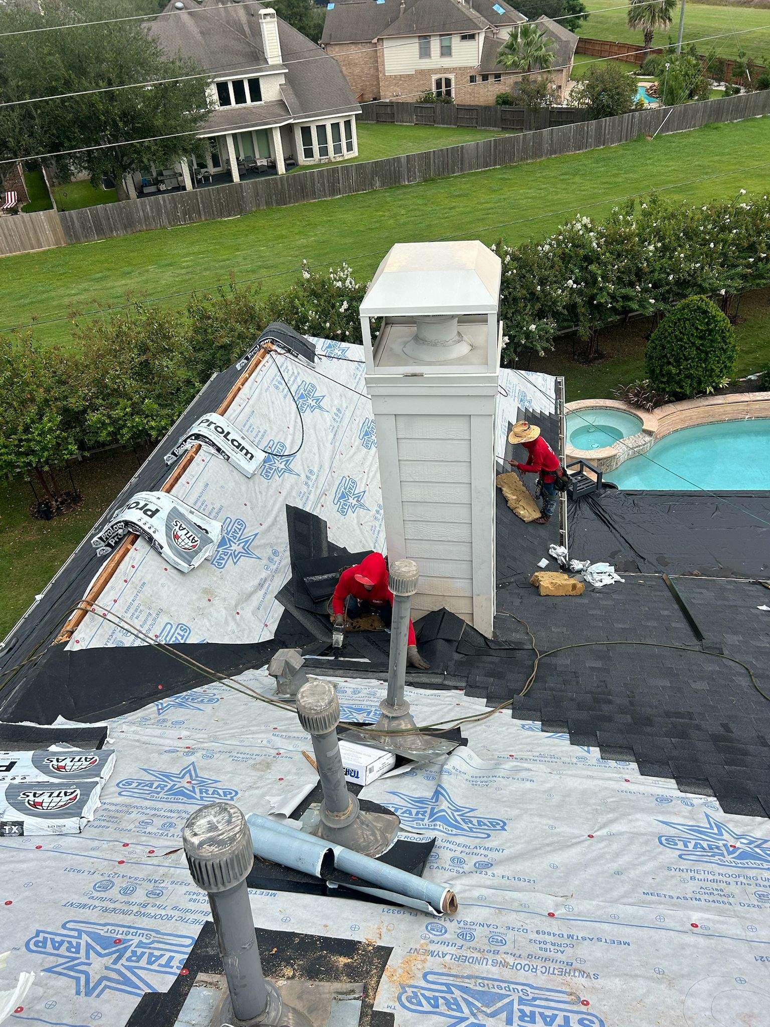 Project in Sugar Land by Motion Roofing