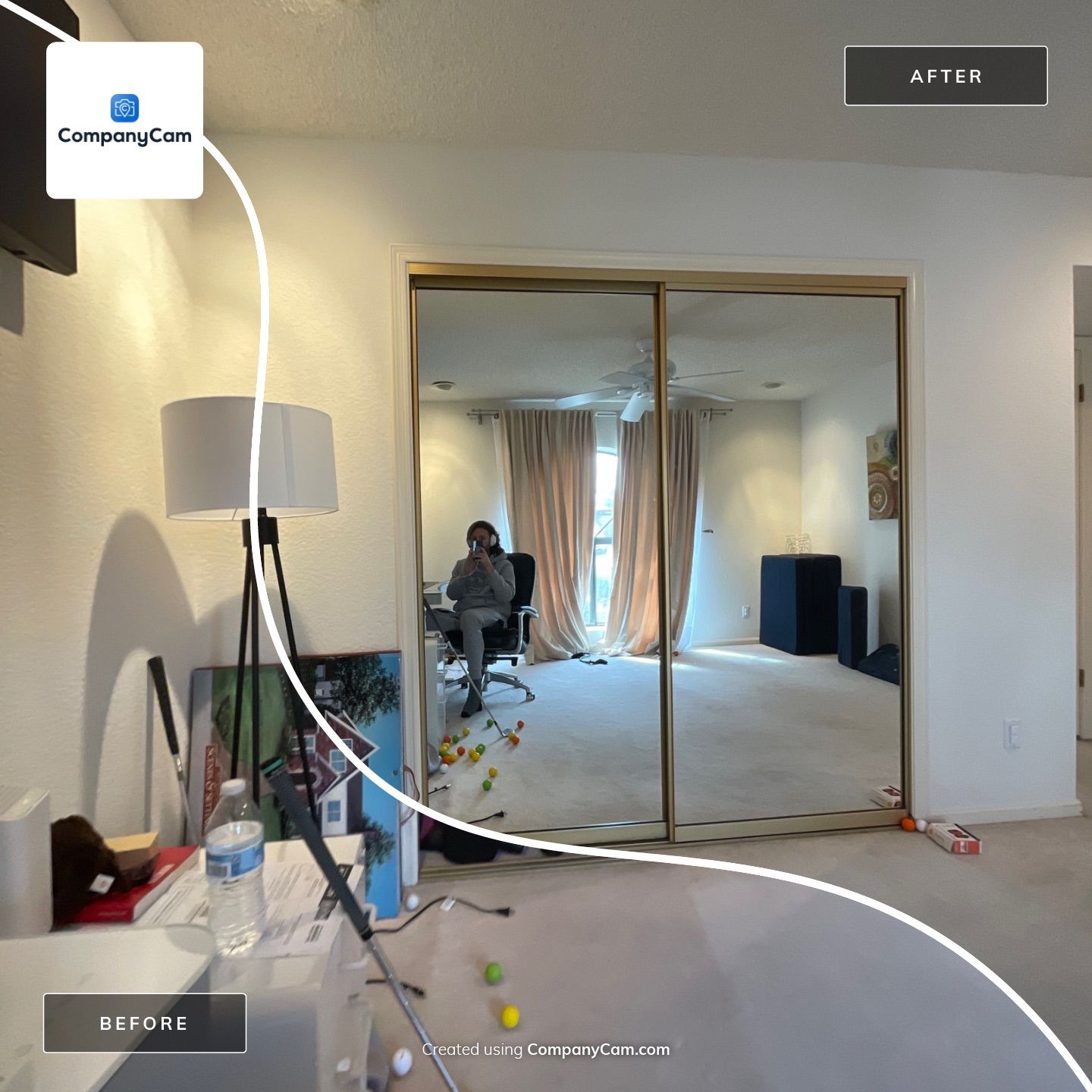 basement paint job by CompanyCam Sales Demo