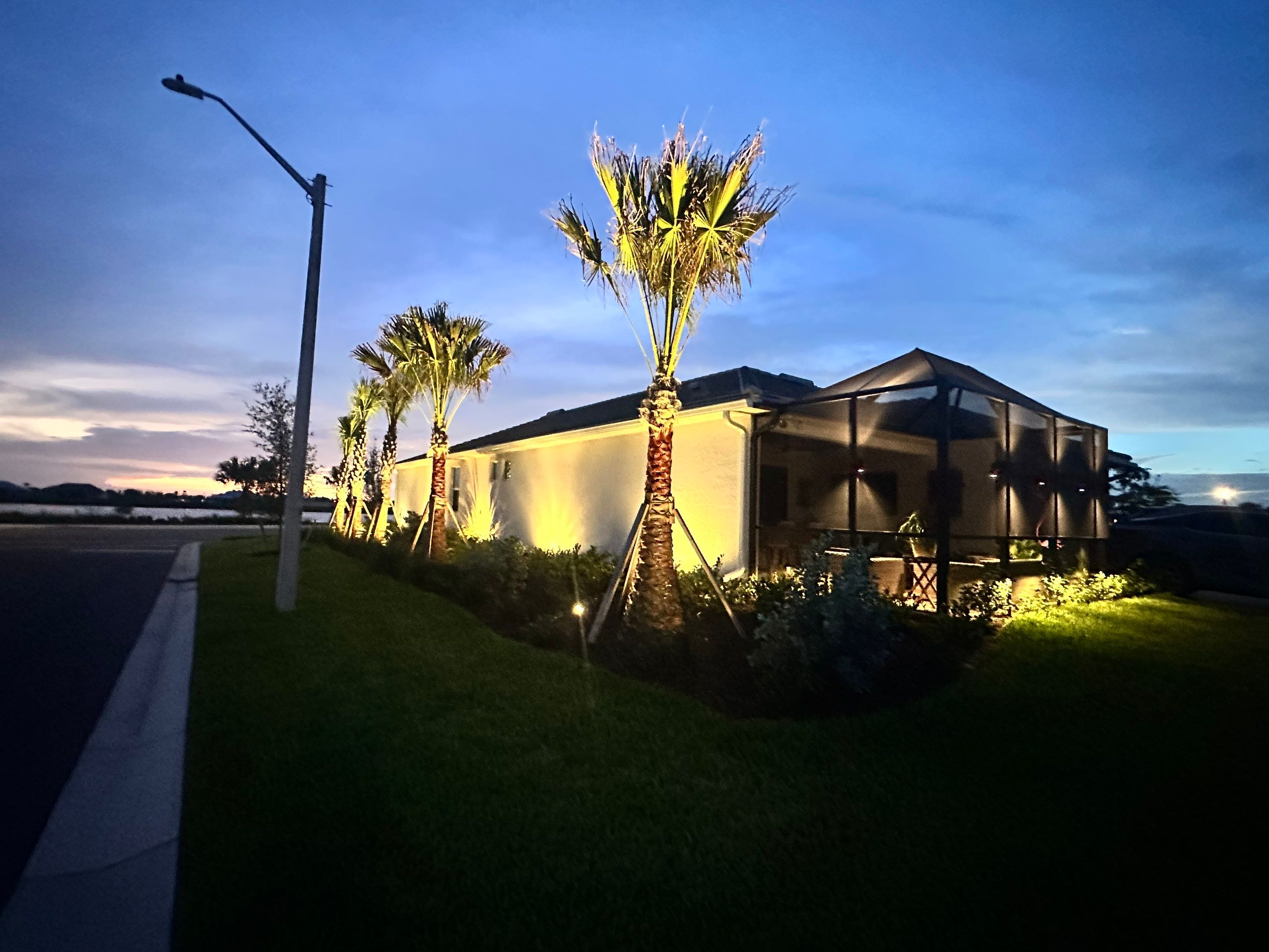 Architectural and Landscape Lighting Installation in Bradenton, Florida by Illuminate Landscape Designs