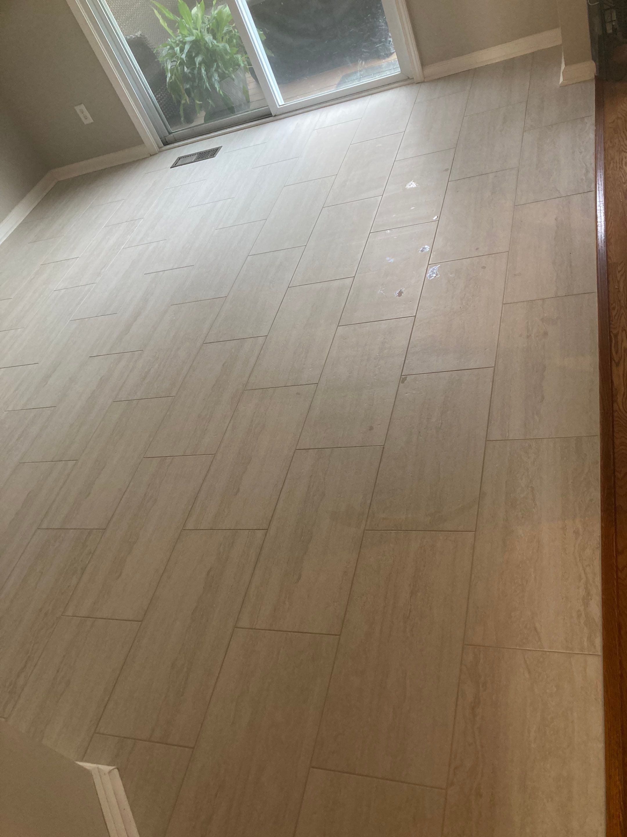 Beautiful new custom tile shower, tub surround and accent walls by Footprints Floors of Nashville