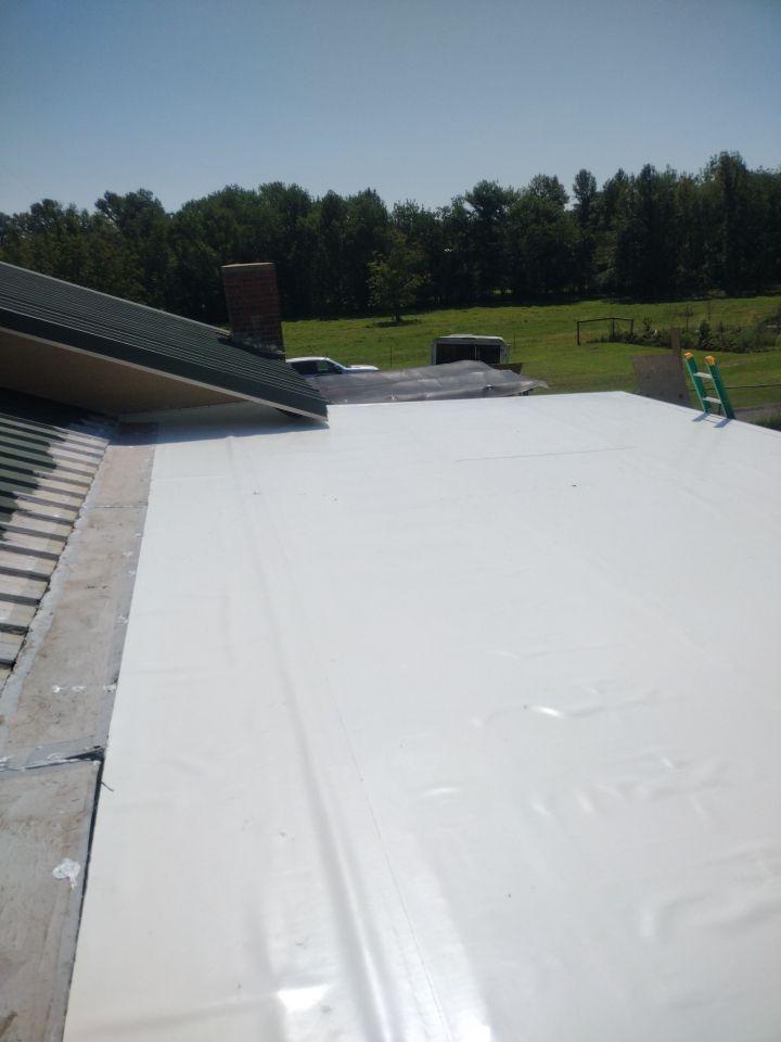 Residential Flat Roof Replacment: IB PVC by Hostetler Roofing