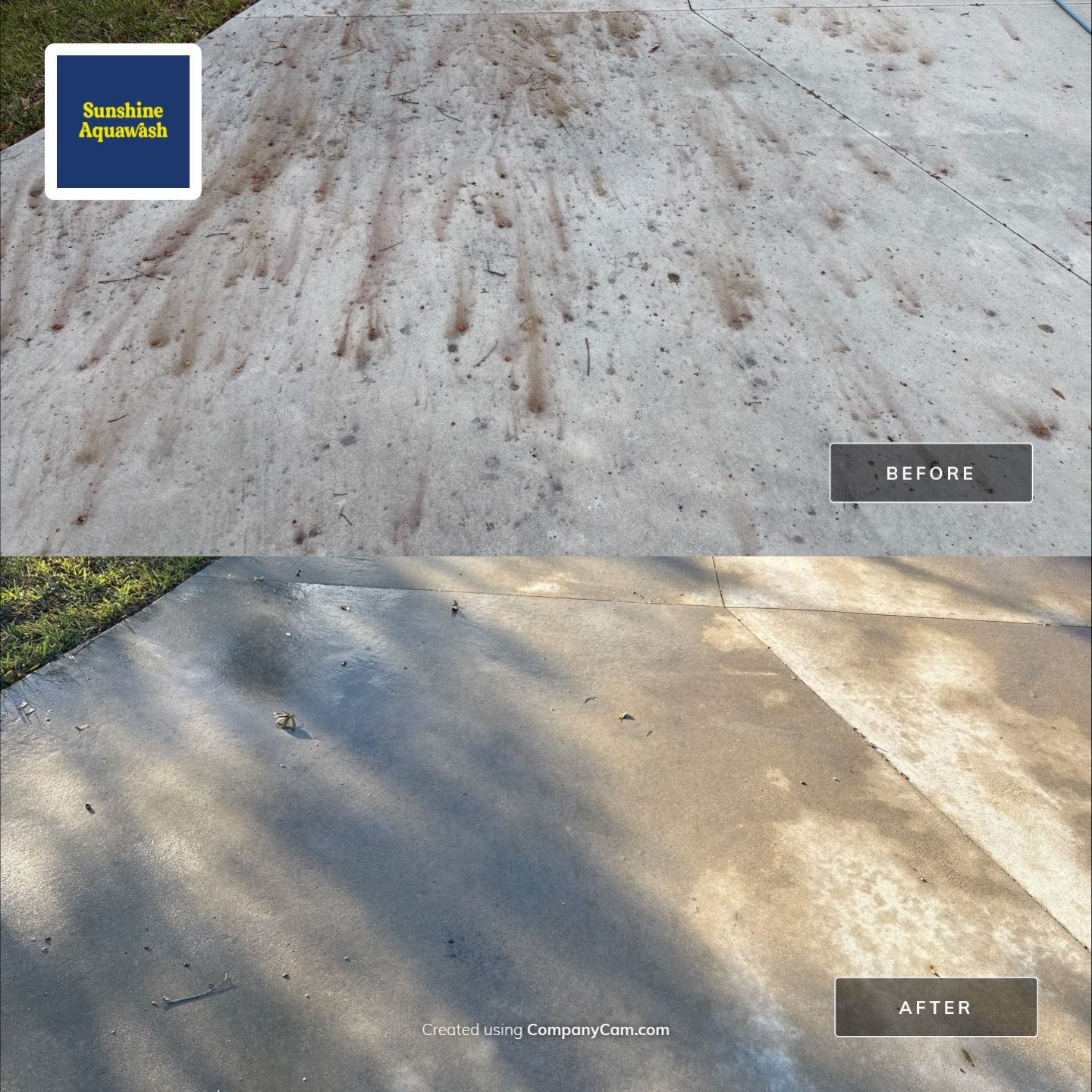 🏡 Large Concrete Driveway & Sidewalk Cleaning – Winding River Community, Bradenton, FL by Sunshine AquaWash