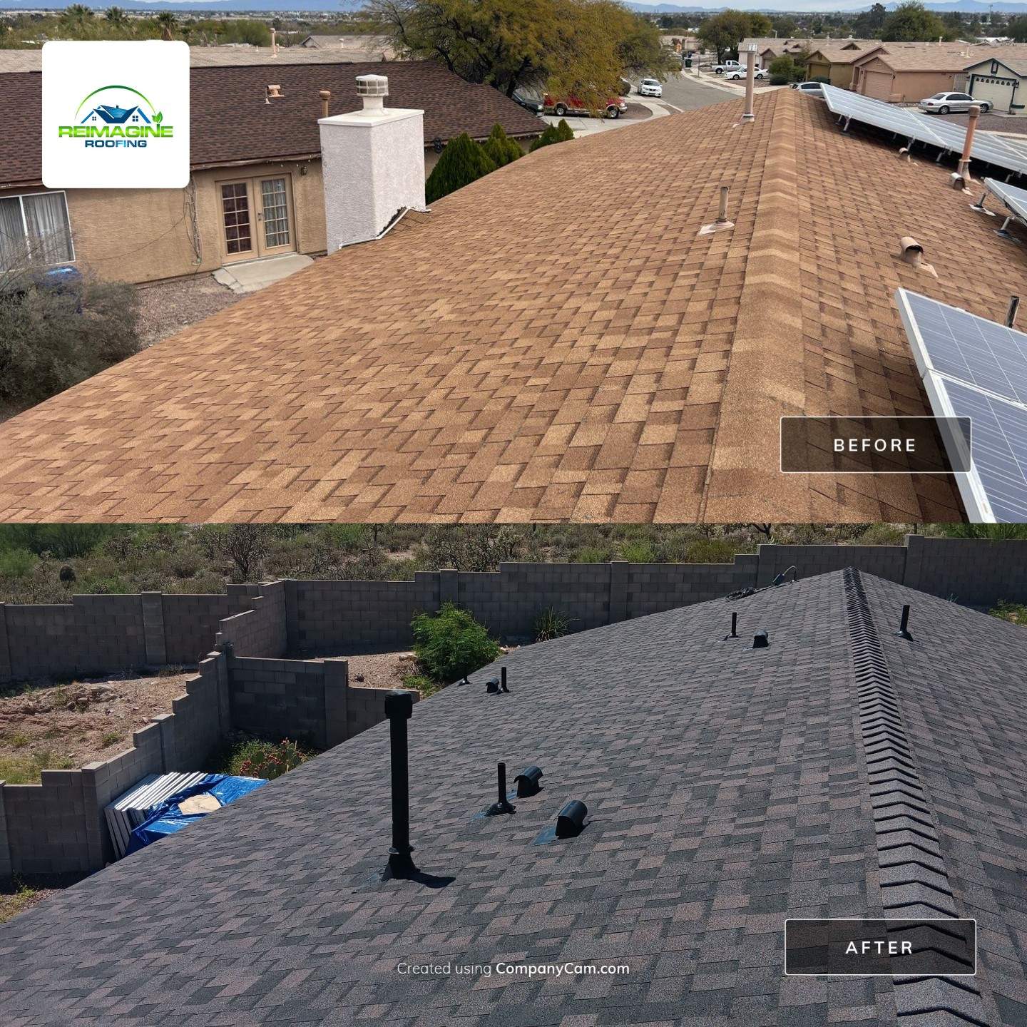 Charcoal Shingles by Reimagine Roofing