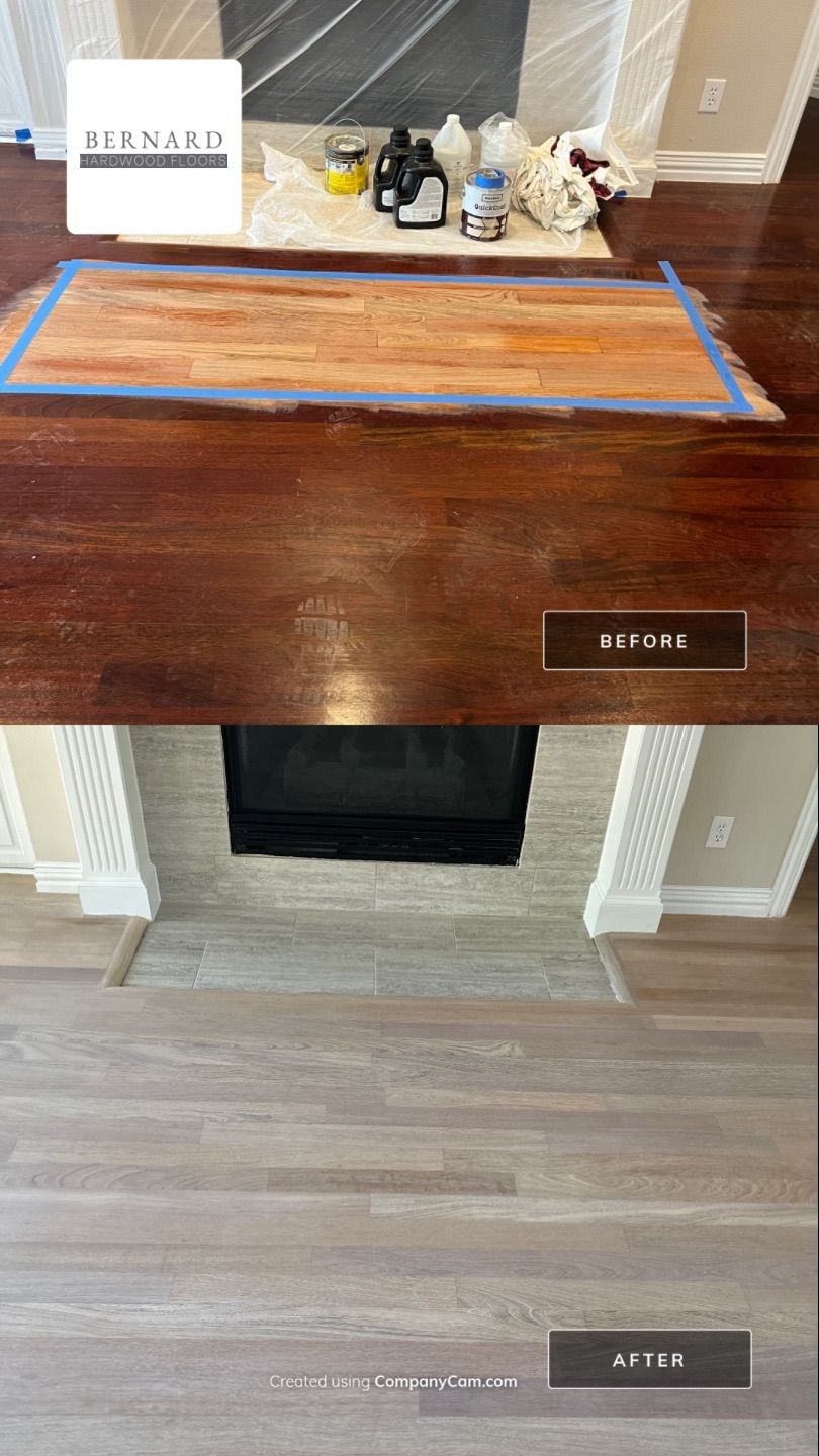 From Traditional Dark to Heavenly White by Bernard Hardwood Floors