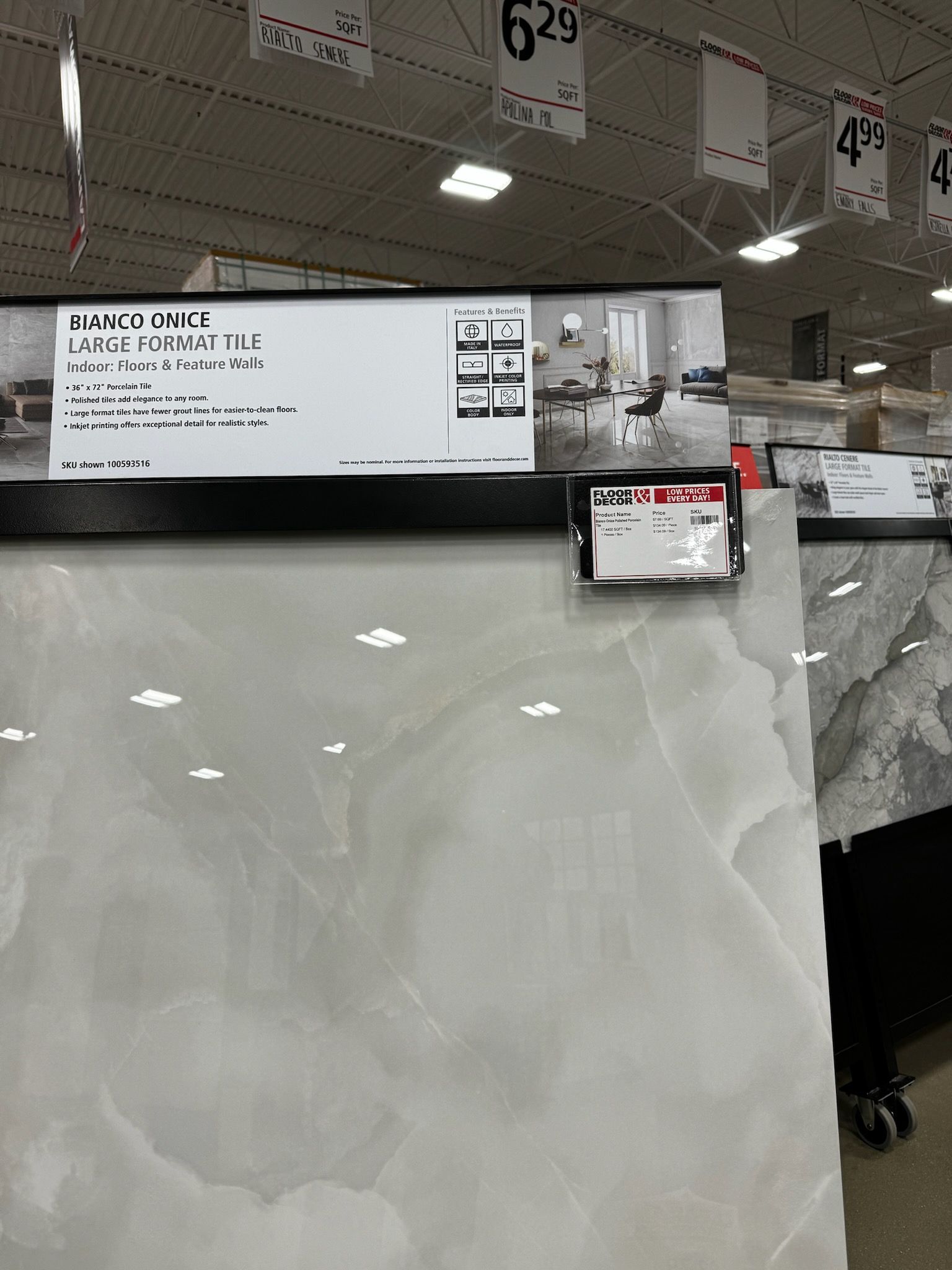 Large Format Tile Installation by Footprints Floors Morristown