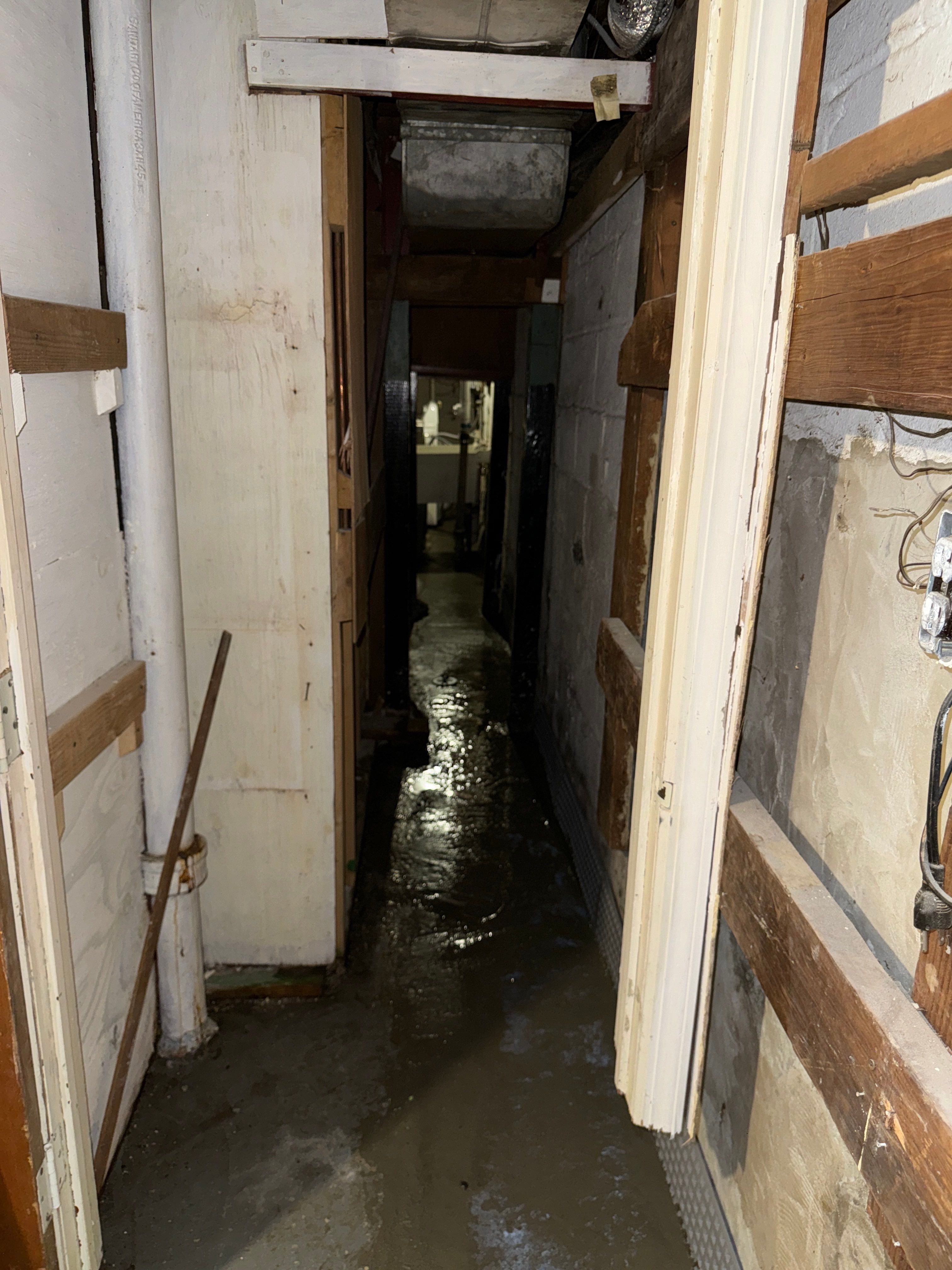 Interior French Drain & Mold Remediation Little Falls NJ by Pure Service Pro, LLC 
