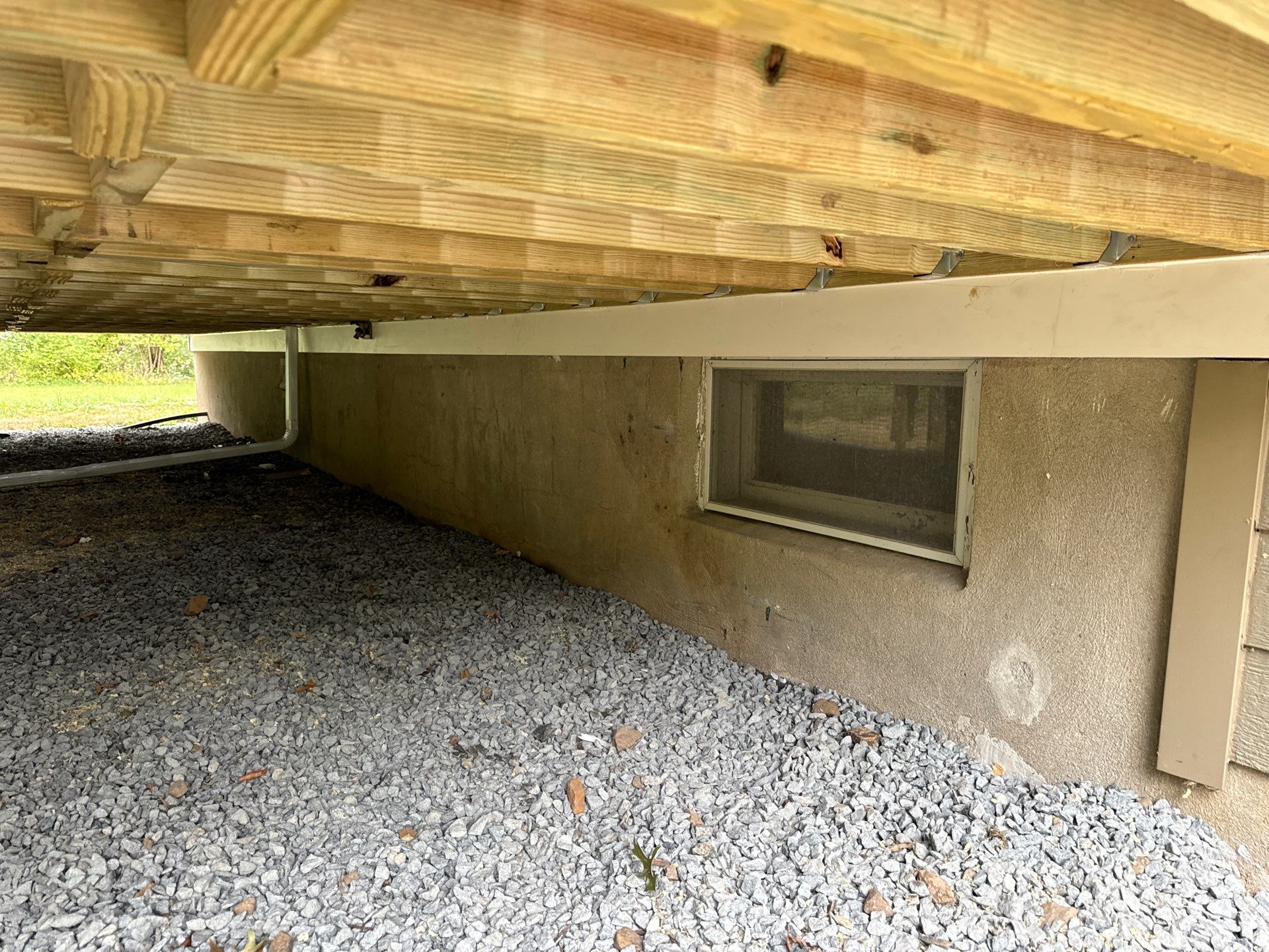 New Deck using Trex Tiki Torch  by deck guardian