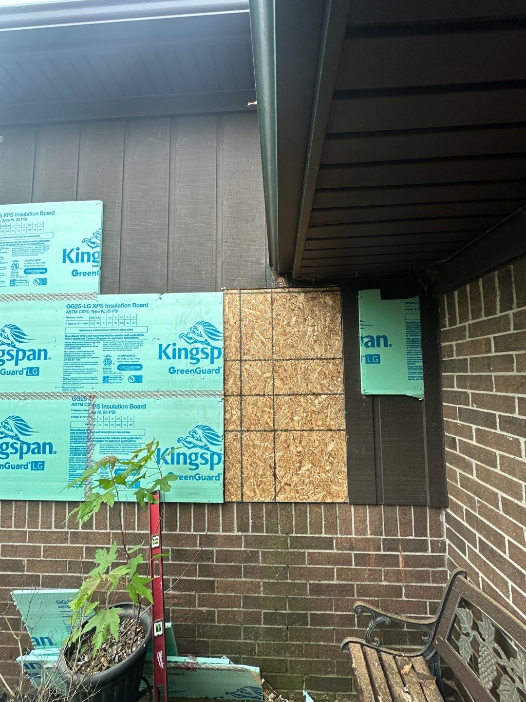Siding Installation using Ascend 7" Composite Flagship Brown by 180 Contractors