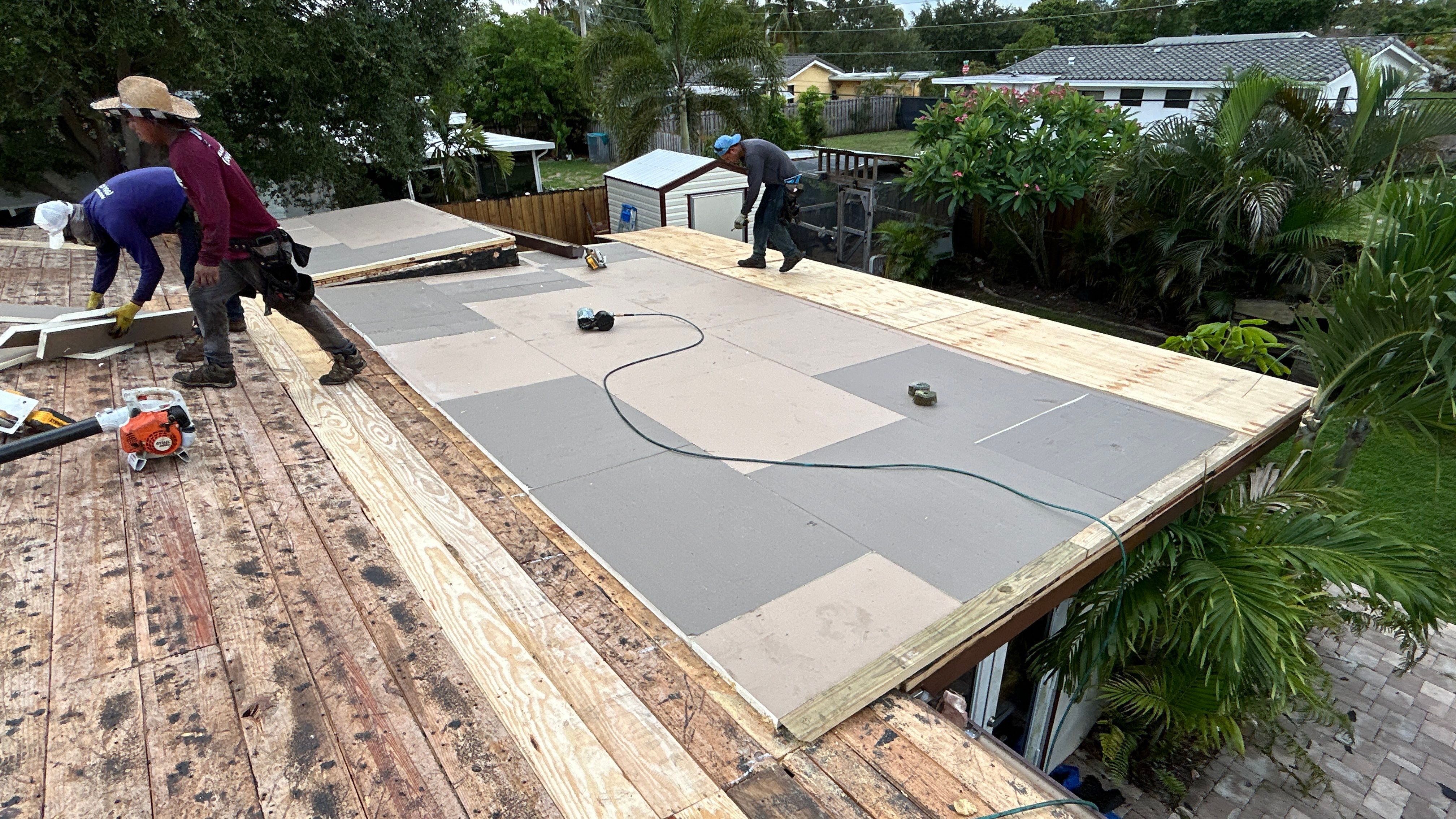 Residential Roofing Installation using Polyglass XFR and Polyanchor by Nast Roofing